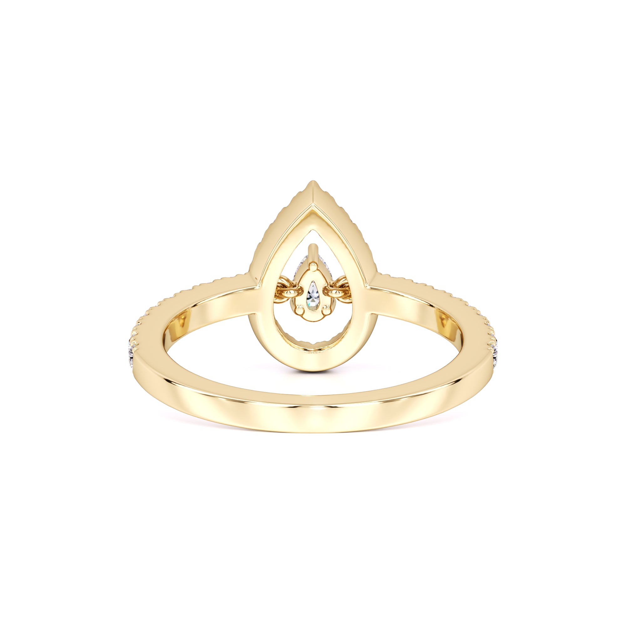 Brittany Moissanite & Lab Grown Diamond Ring | Yellow Gold | 3