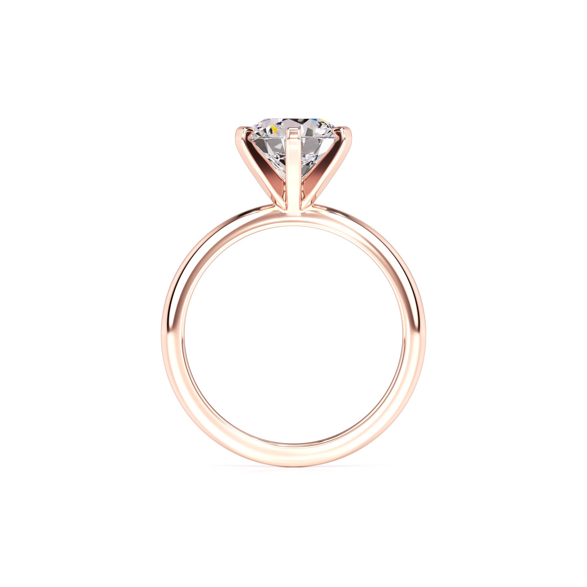 Emily Moissanite Ring | Rose Gold | 4