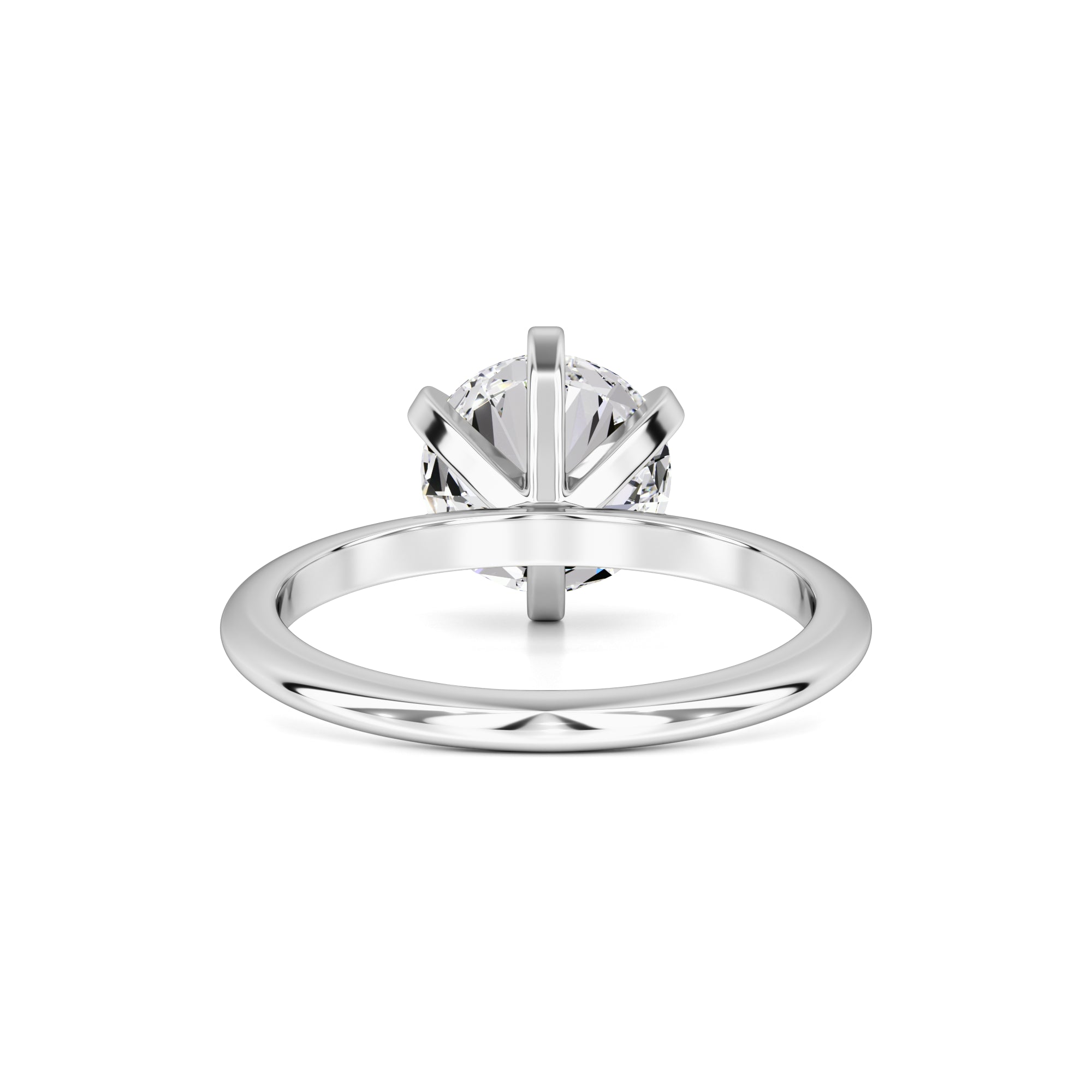 Emily Moissanite Ring | White Gold | 3