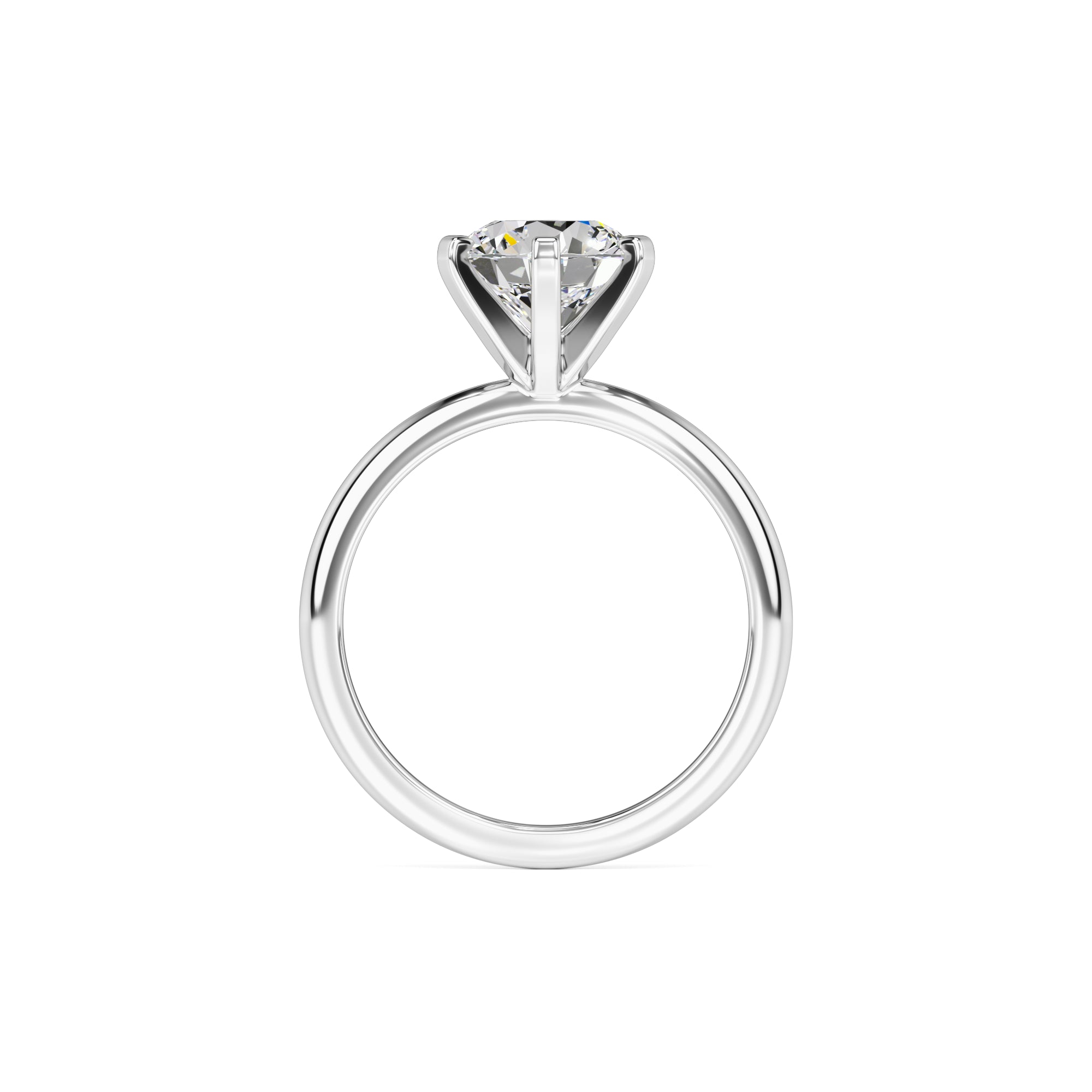 Emily Moissanite Ring | White Gold | 4
