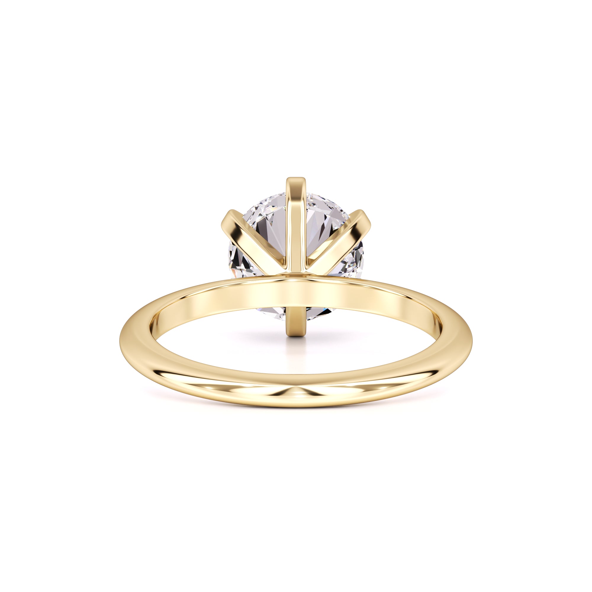 Emily Moissanite Ring | Yellow Gold | 3