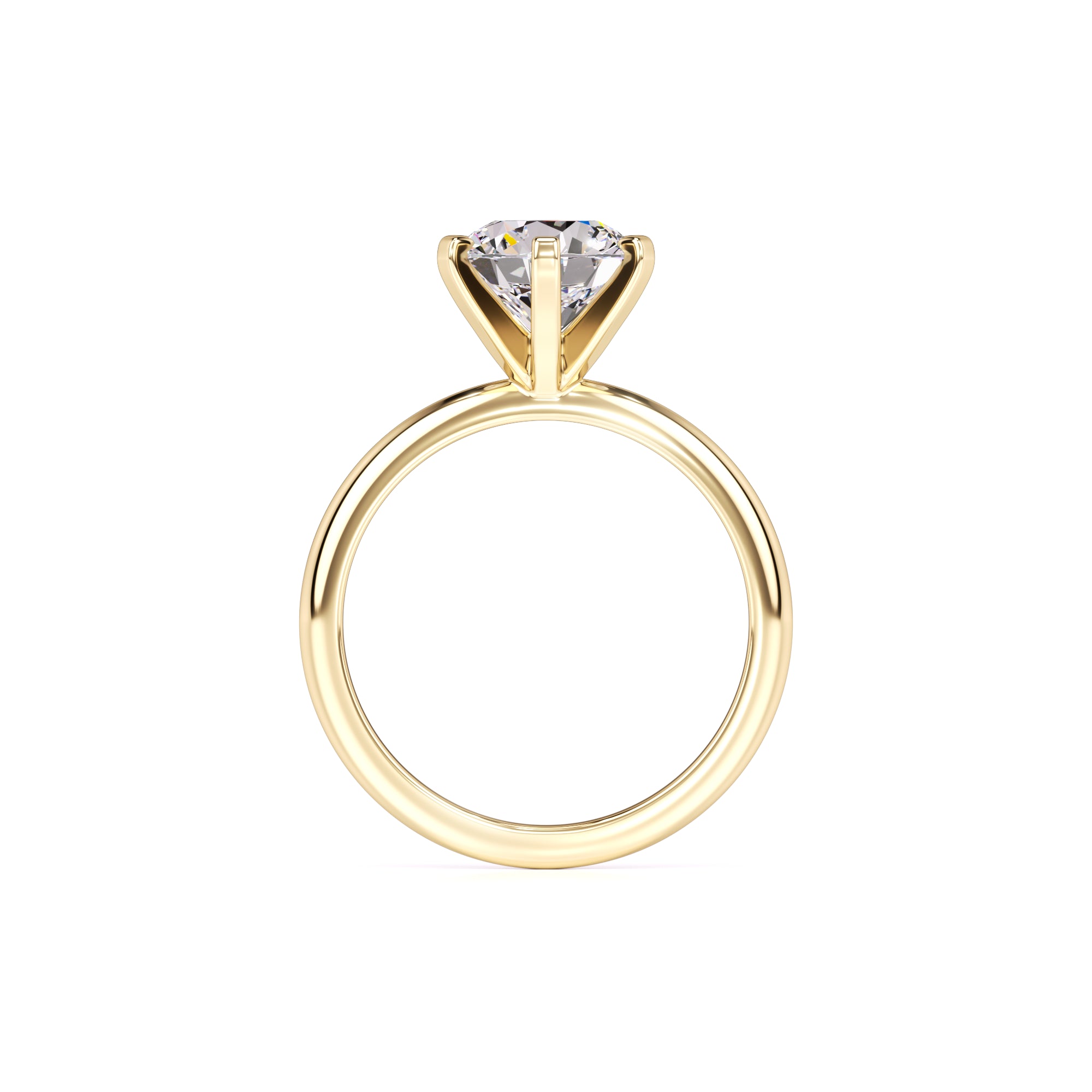 Emily Moissanite Ring | Yellow Gold | 4