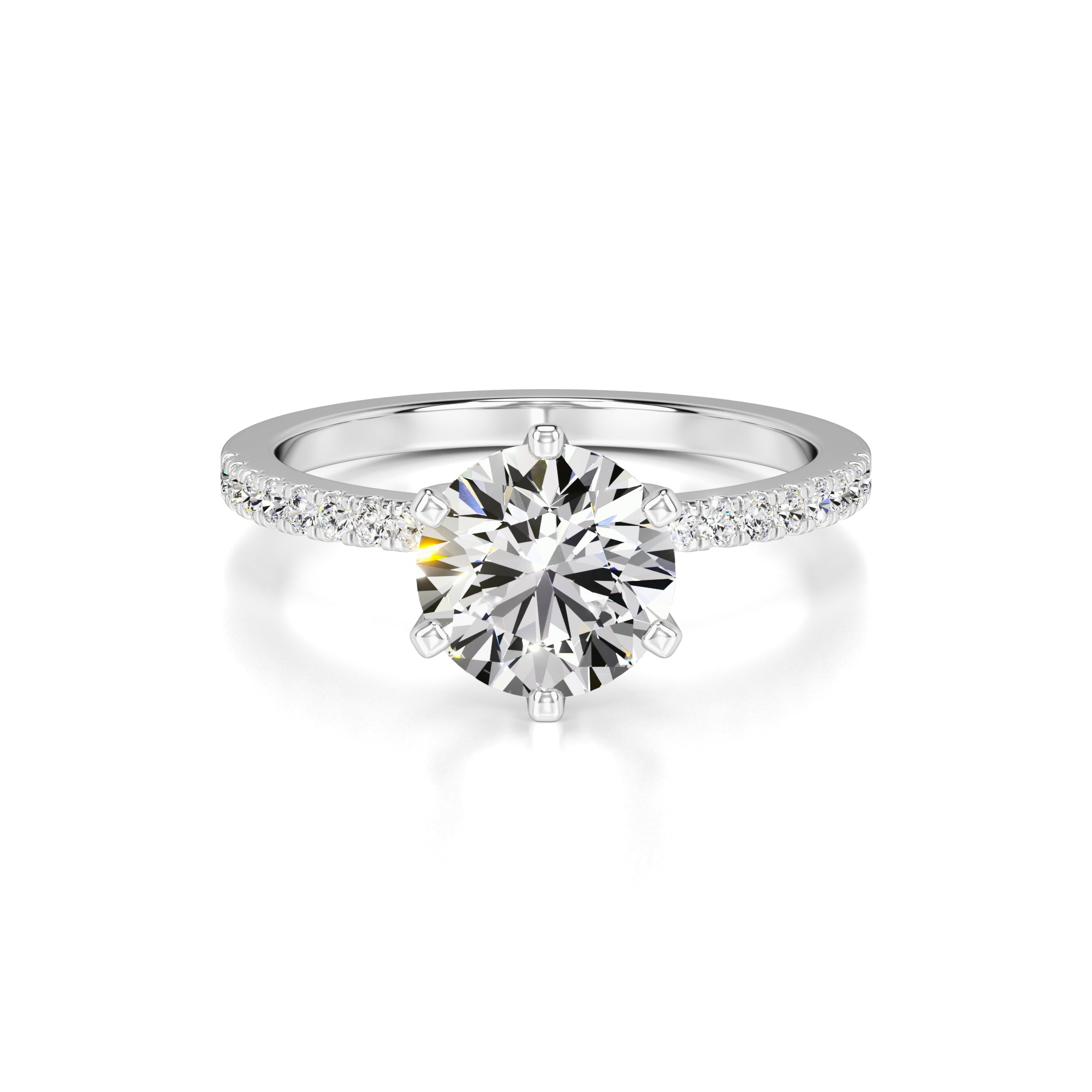 Kiera Lab Grown Diamond Ring | White Gold | 1