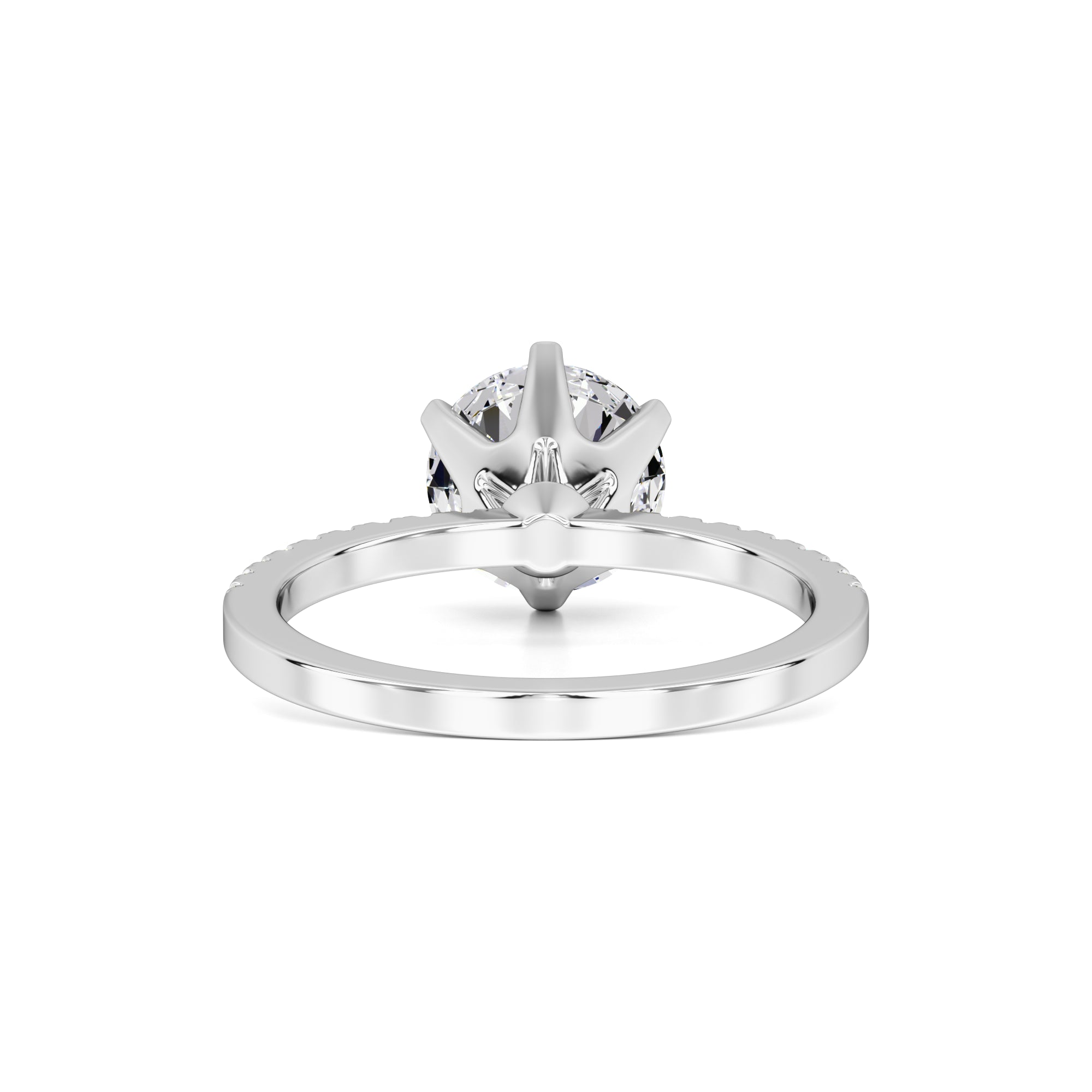 Kiera Moissanite & Lab Grown Diamond Ring | White Gold | 3
