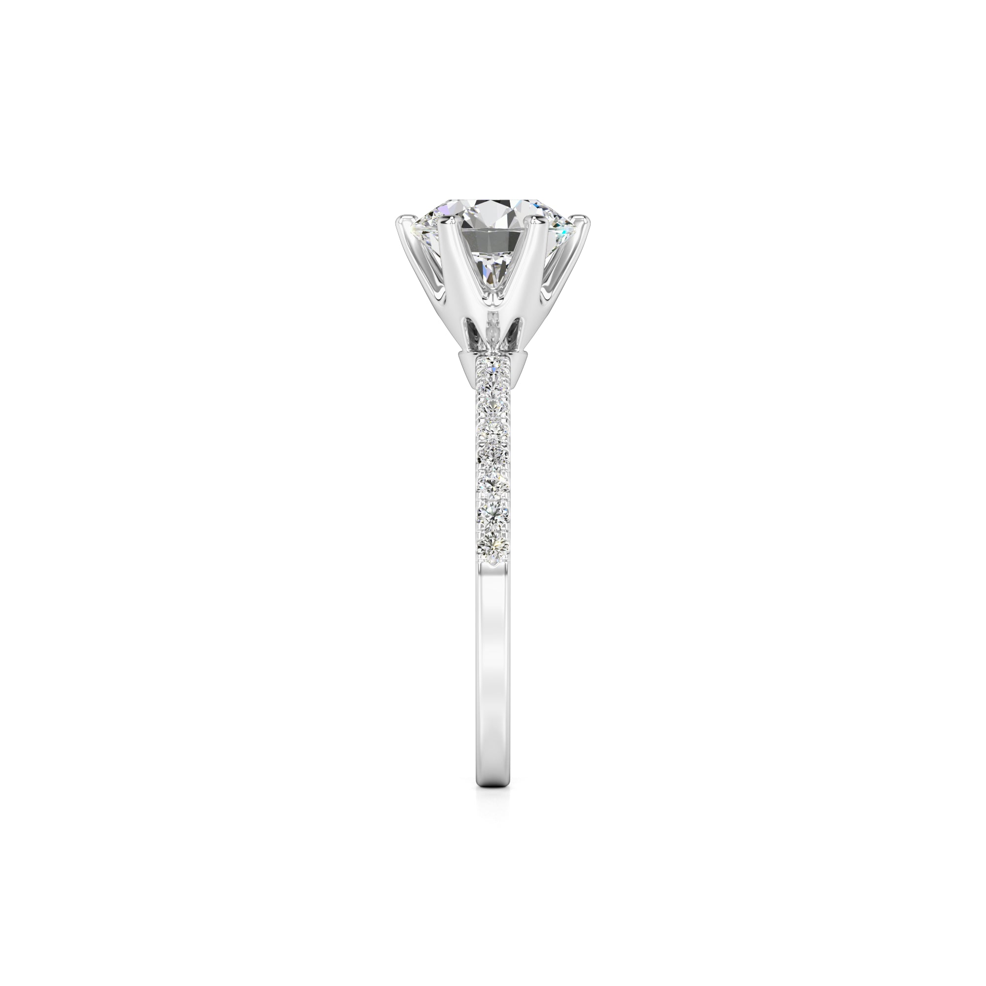 Kiera Lab Grown Diamond Ring | White Gold | 4