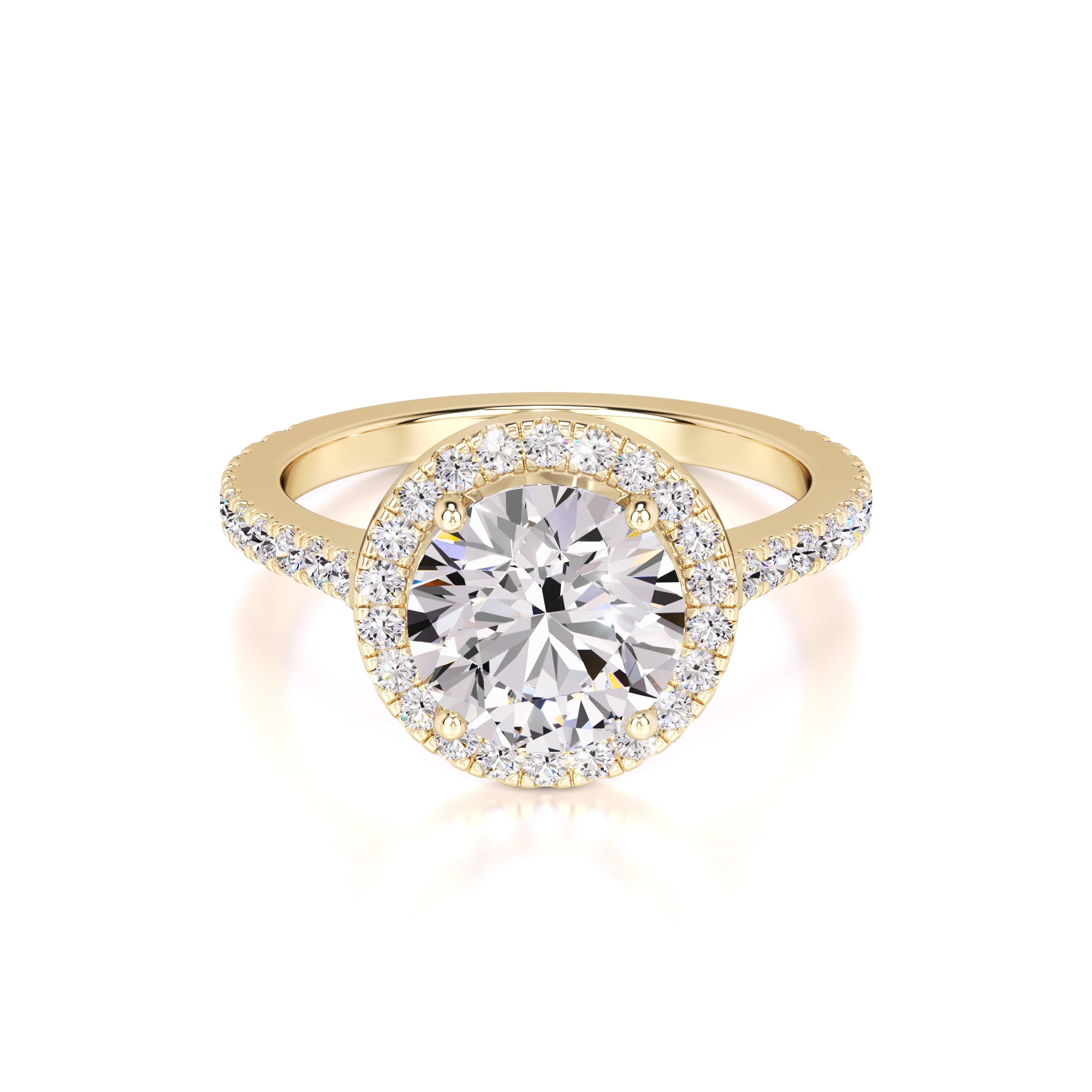 Sophia Lab Grown Diamond Ring | Yellow Gold | 1