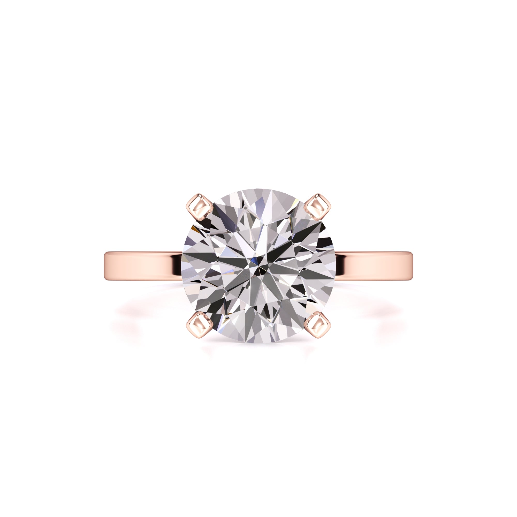 Adele Moissanite Ring | Rose Gold | 1