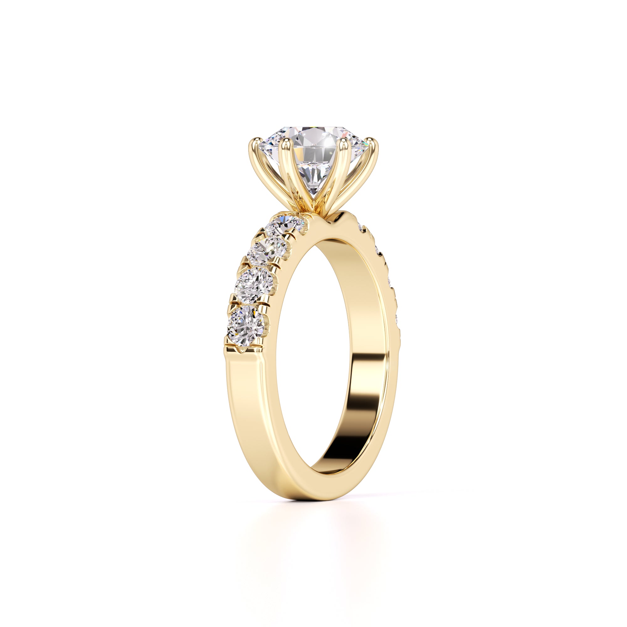 Vespera Lab Grown Diamond Ring | Yellow Gold | 3