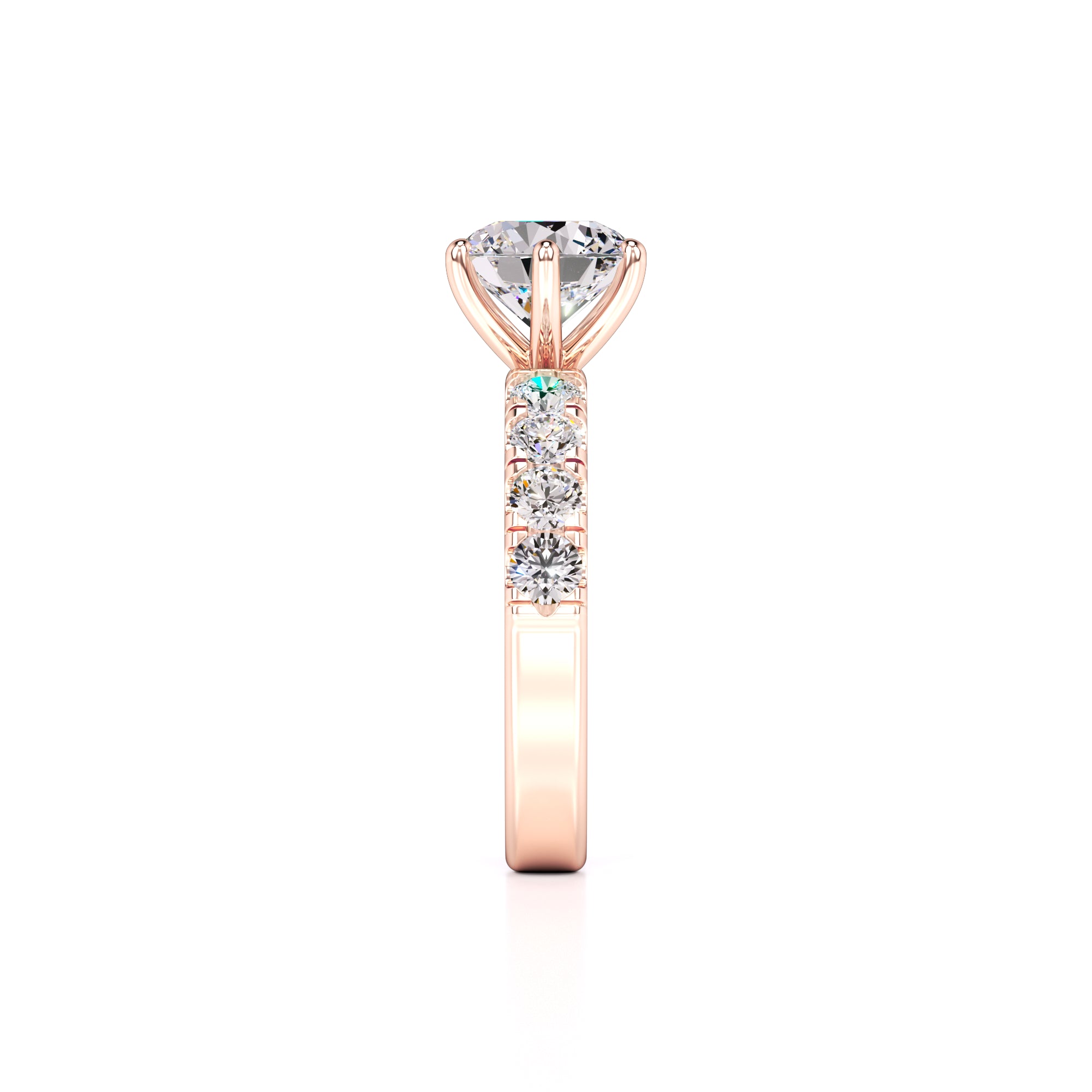 Amelia Lab Grown Diamond Ring | Rose Gold | 4