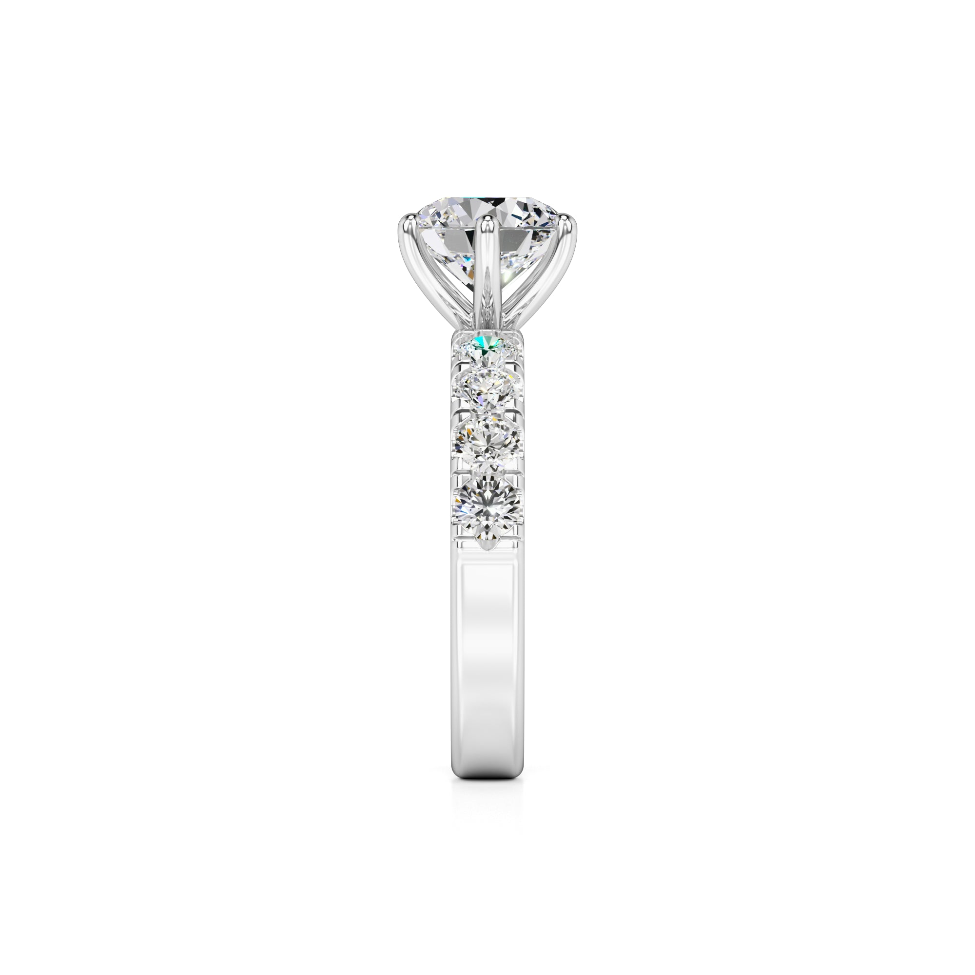 Amelia Lab Grown Diamond Ring | White Gold | 4