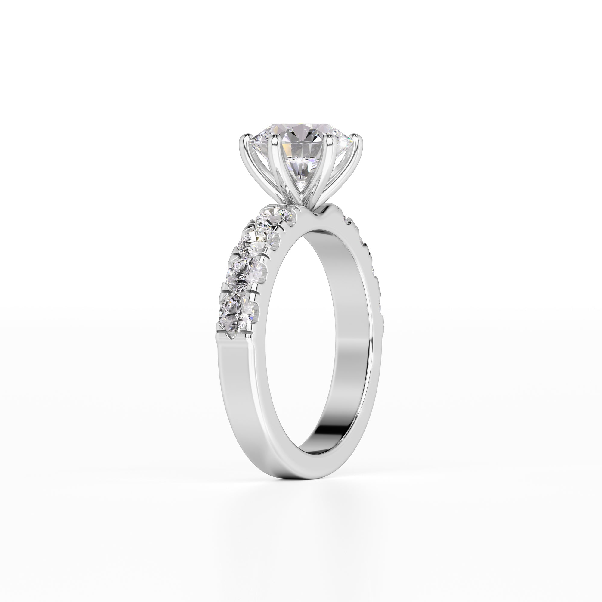 Amelia Lab Grown Diamond Ring | White Gold | 3