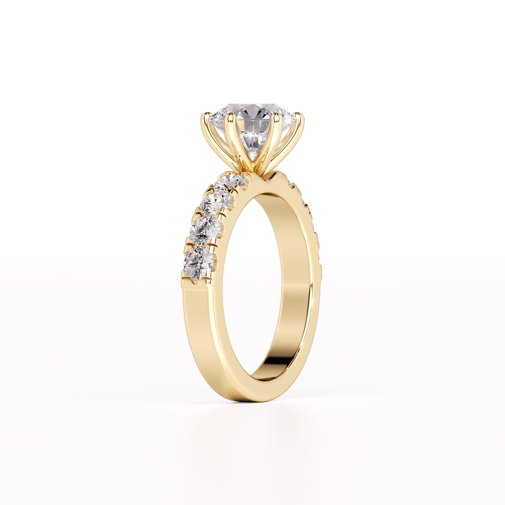 Amelia Lab Grown Diamond Ring | Yellow Gold | 3