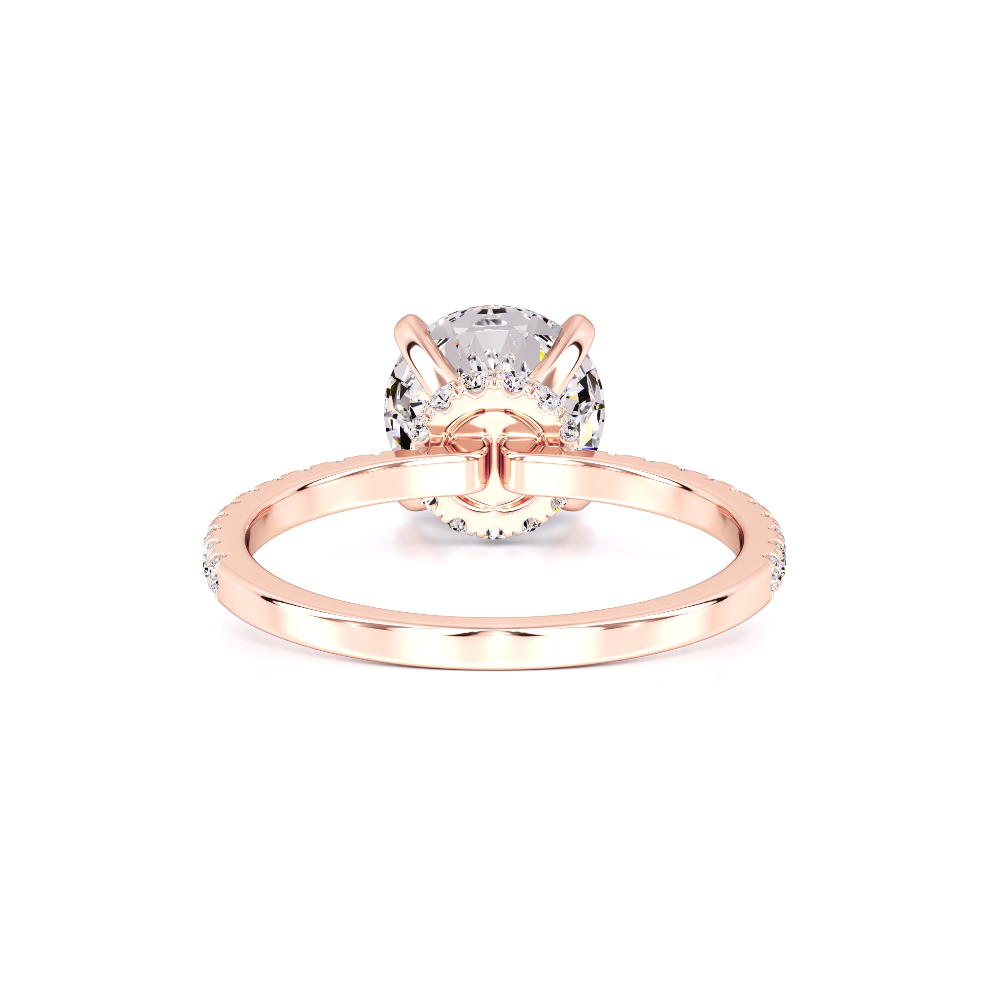 Mia Moissanite & Lab Grown Diamond Ring | Rose Gold | 3