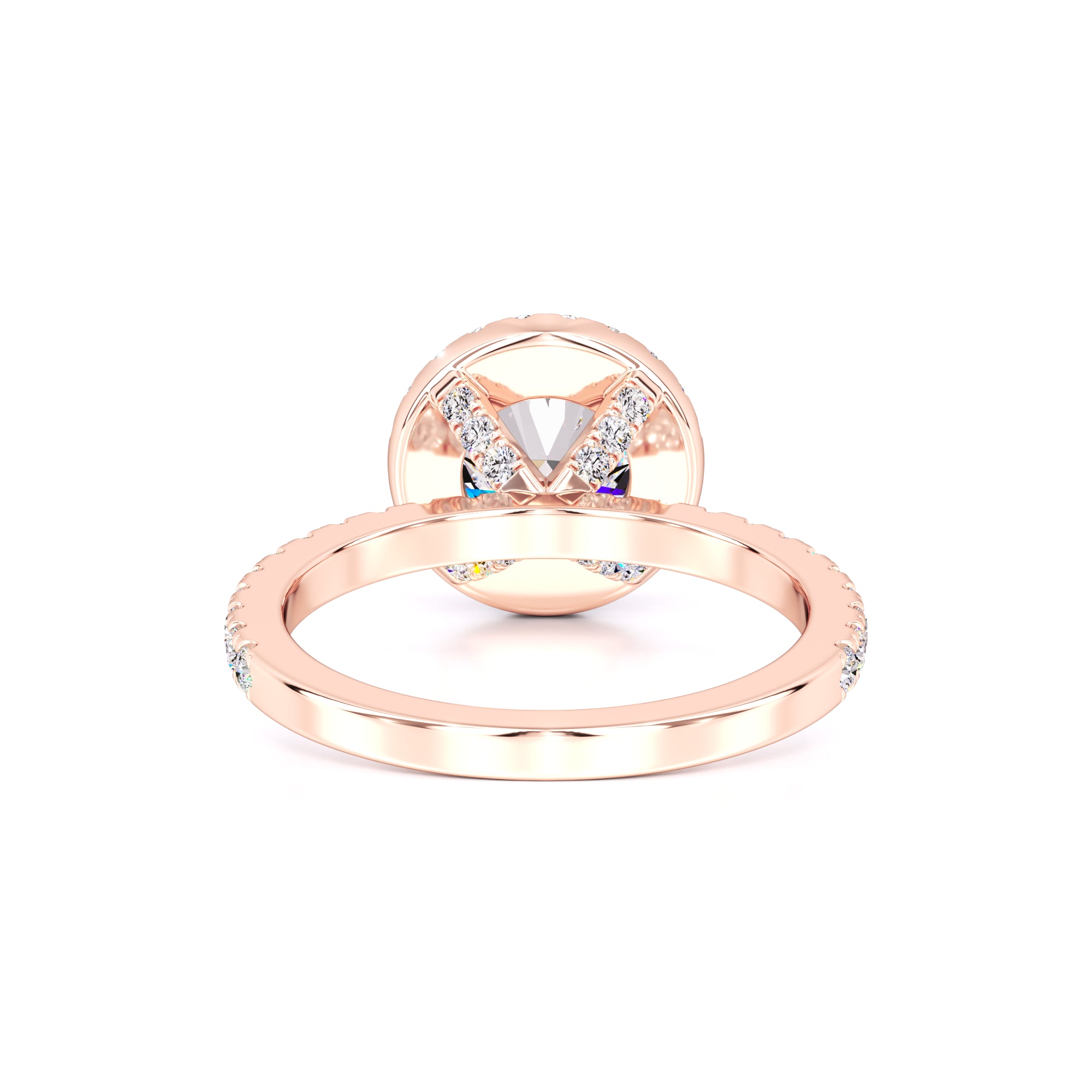 Sofia Moissanite & Lab Grown Diamond Ring | Rose Gold | 3