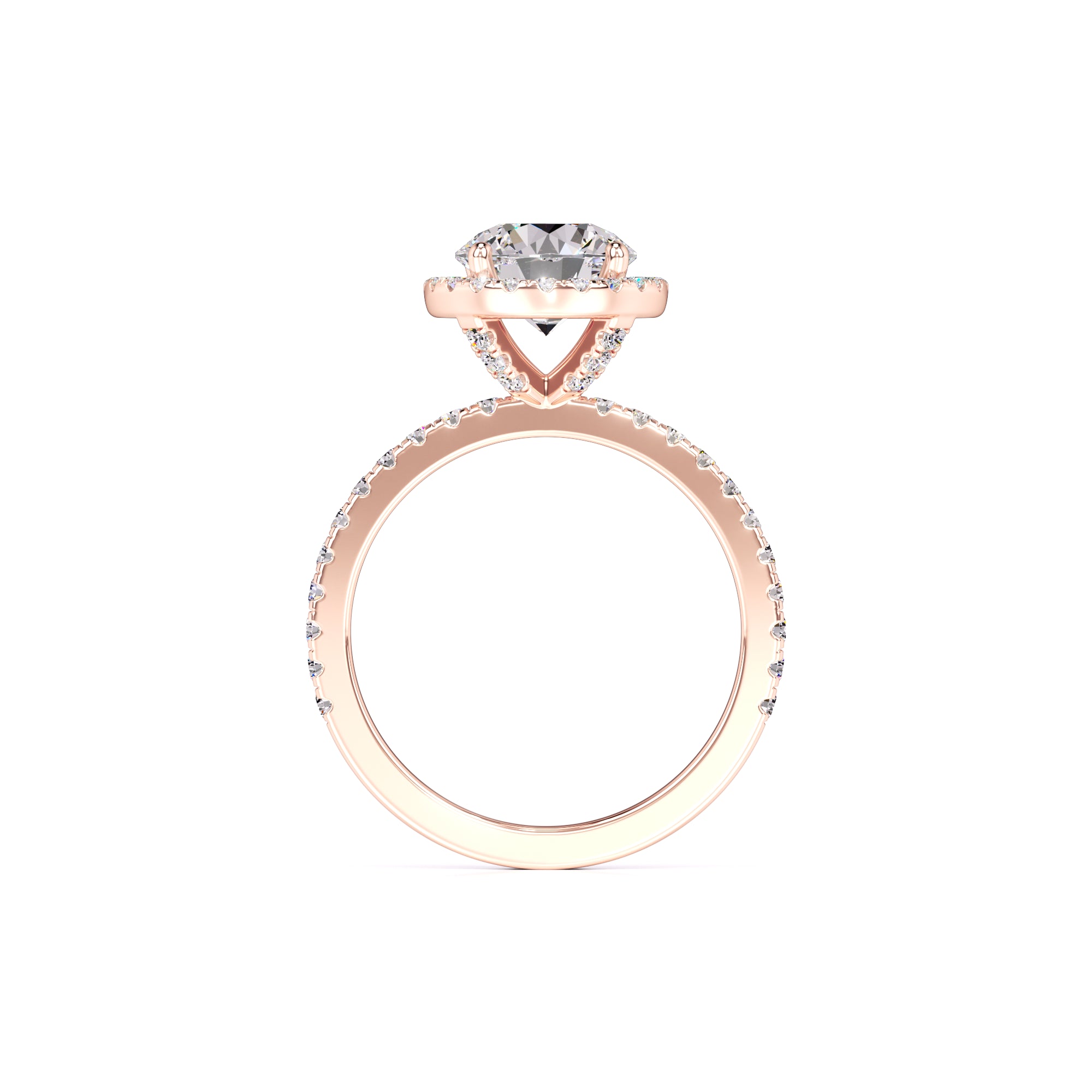 Sofia Moissanite & Lab Grown Diamond Ring | Rose Gold | 4