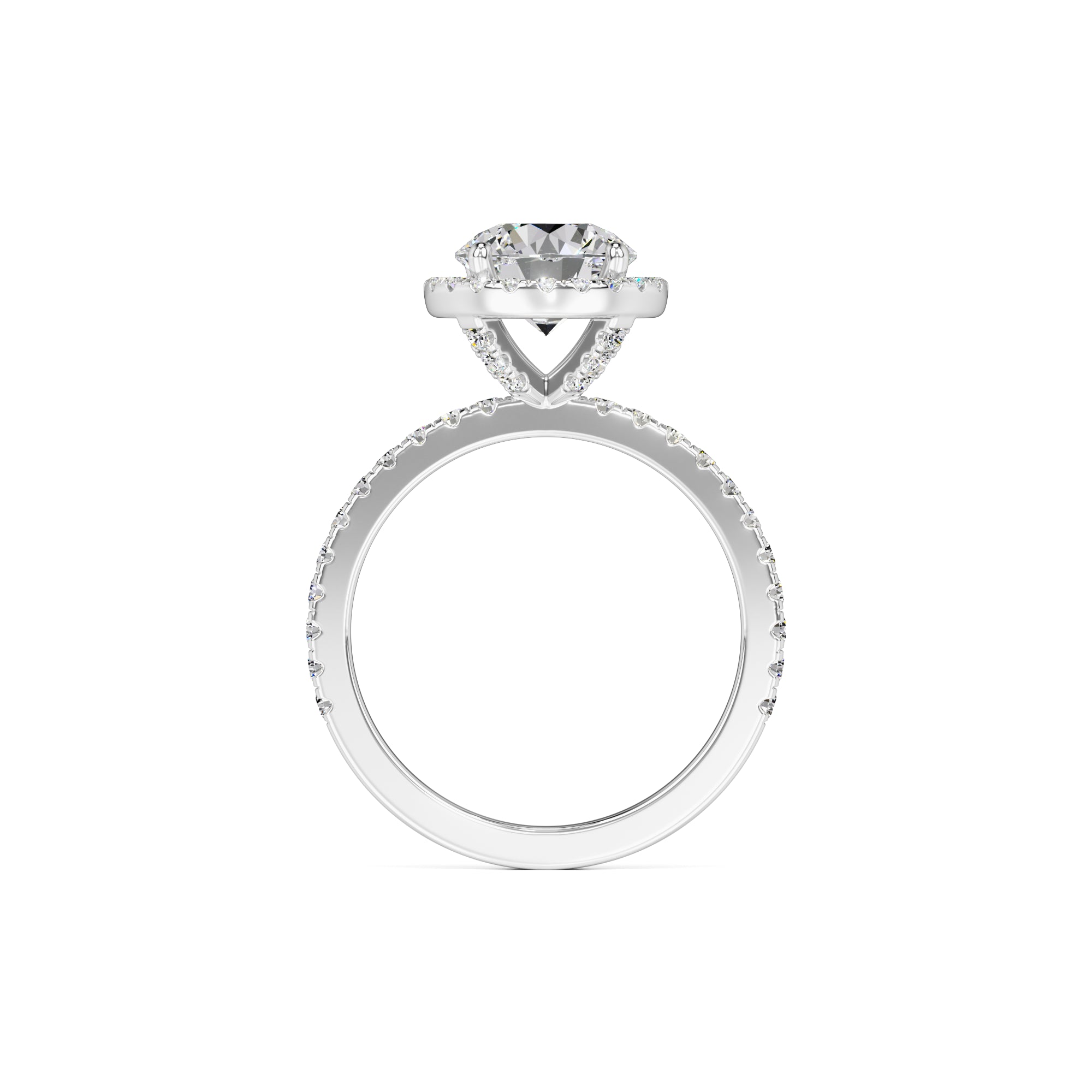 Sofia Moissanite & Lab Grown Diamond Ring | White Gold | 4
