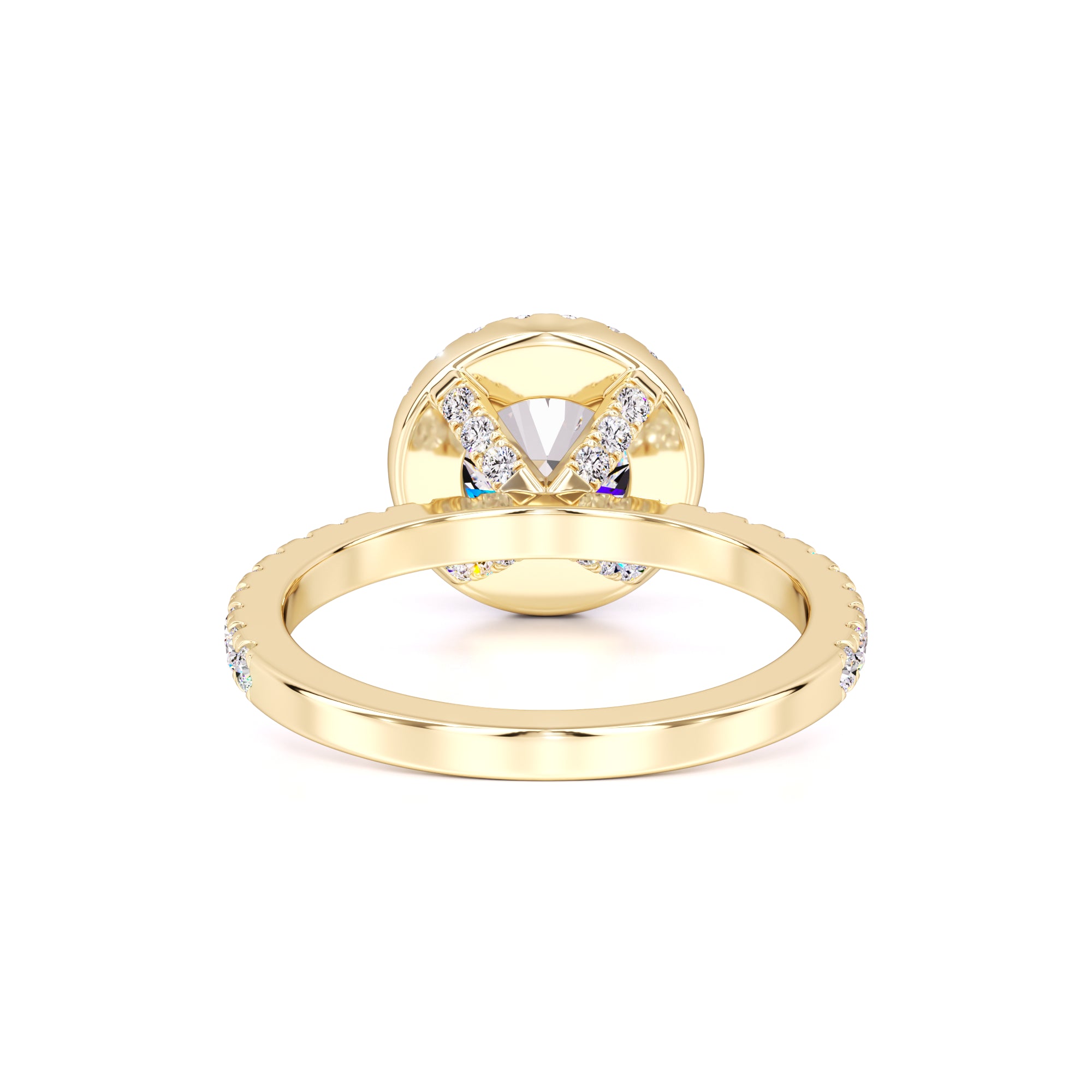 Sofia Moissanite & Lab Grown Diamond Ring | Yellow Gold | 3