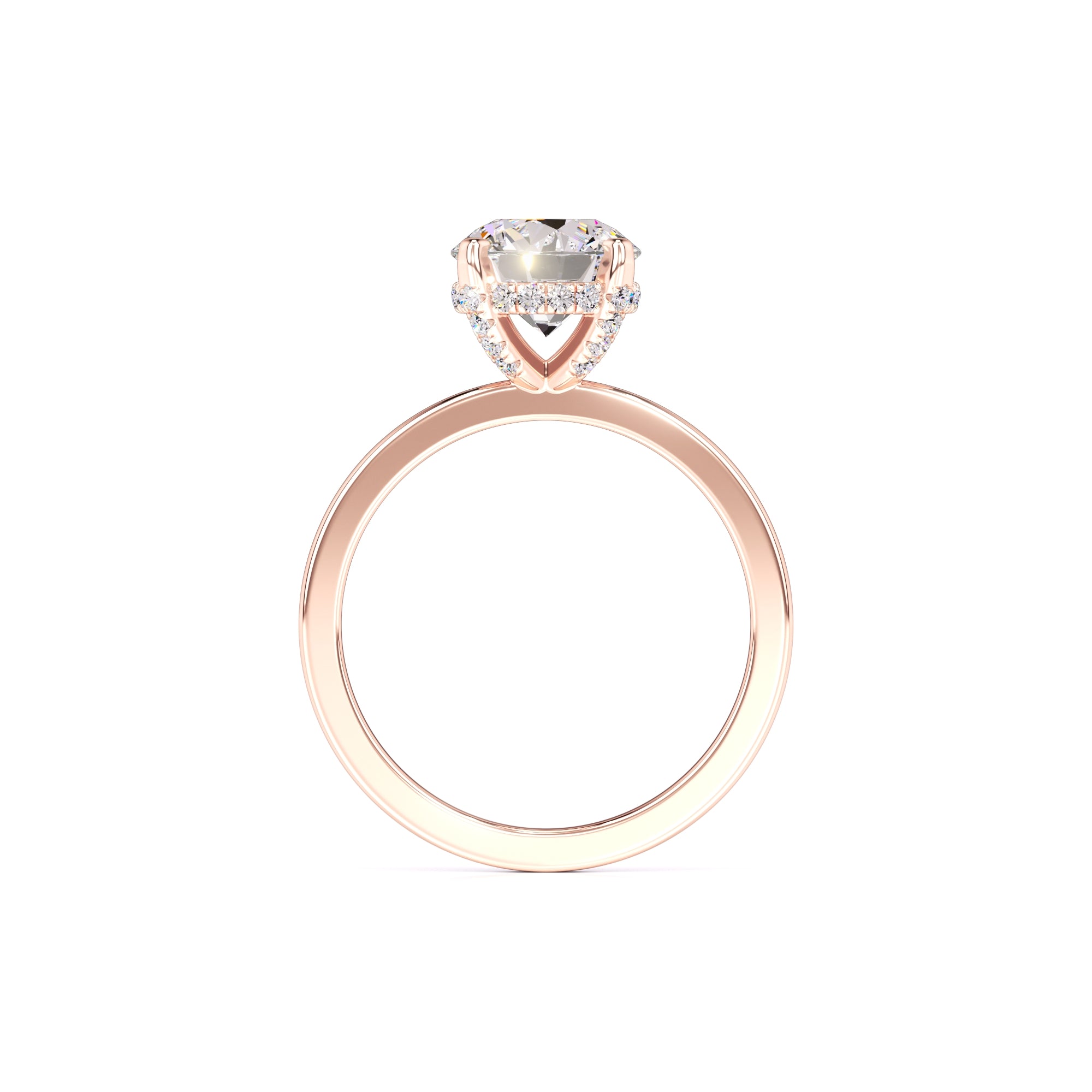 Cate Moissanite & Lab Grown Diamond Ring | Rose Gold | 4