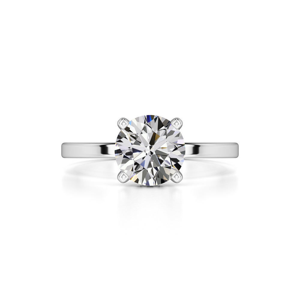 Cate Moissanite & Lab Grown Diamond Ring | White Gold | 1
