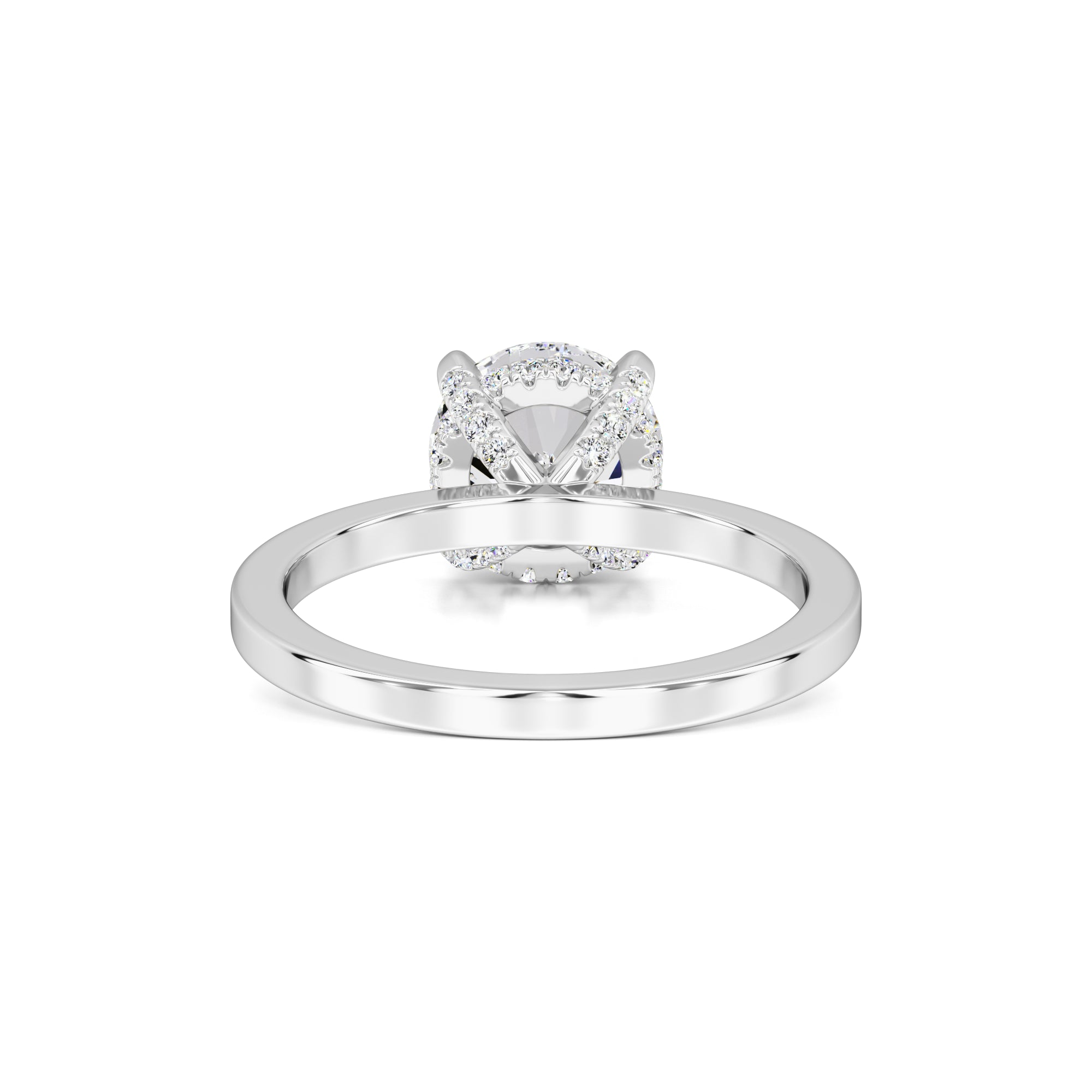 Cate Moissanite & Lab Grown Diamond Ring | White Gold | 3