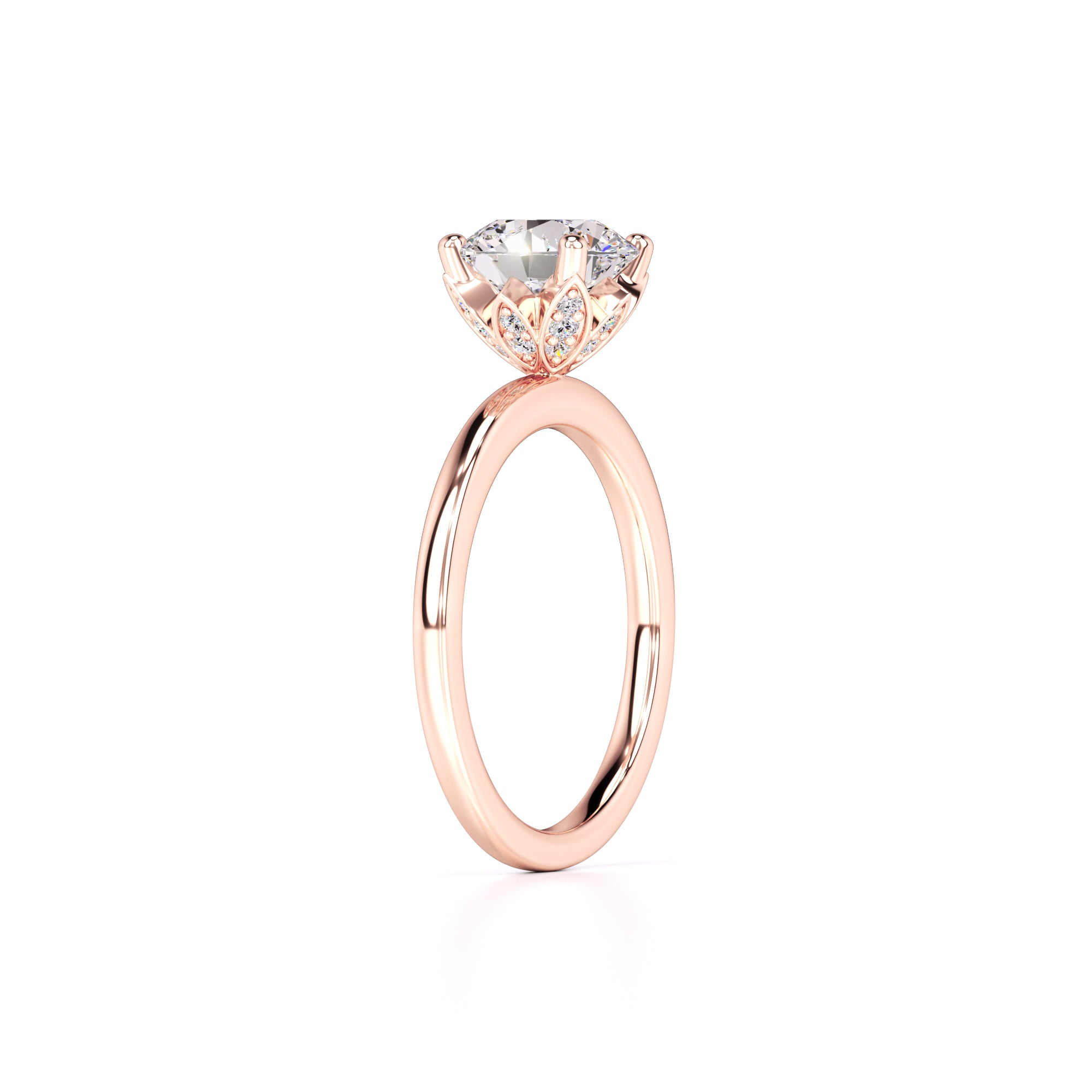 Briana Lab Grown Diamond Ring | Rose Gold | 3