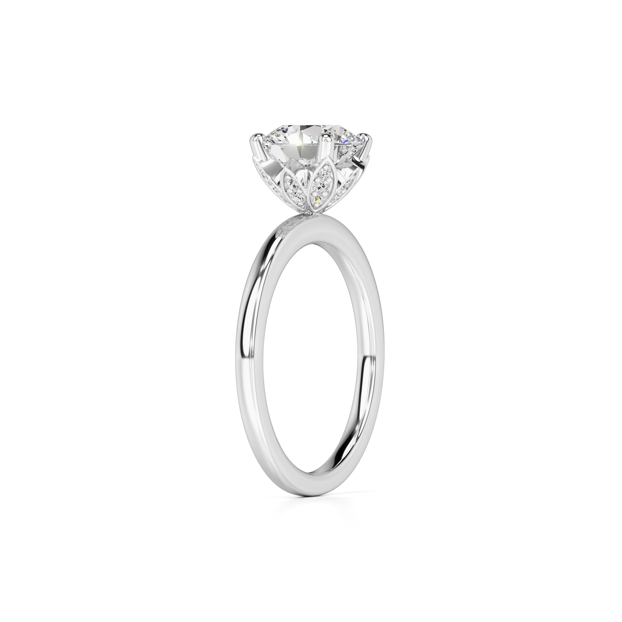 Briana Lab Grown Diamond Ring | White Gold | 3