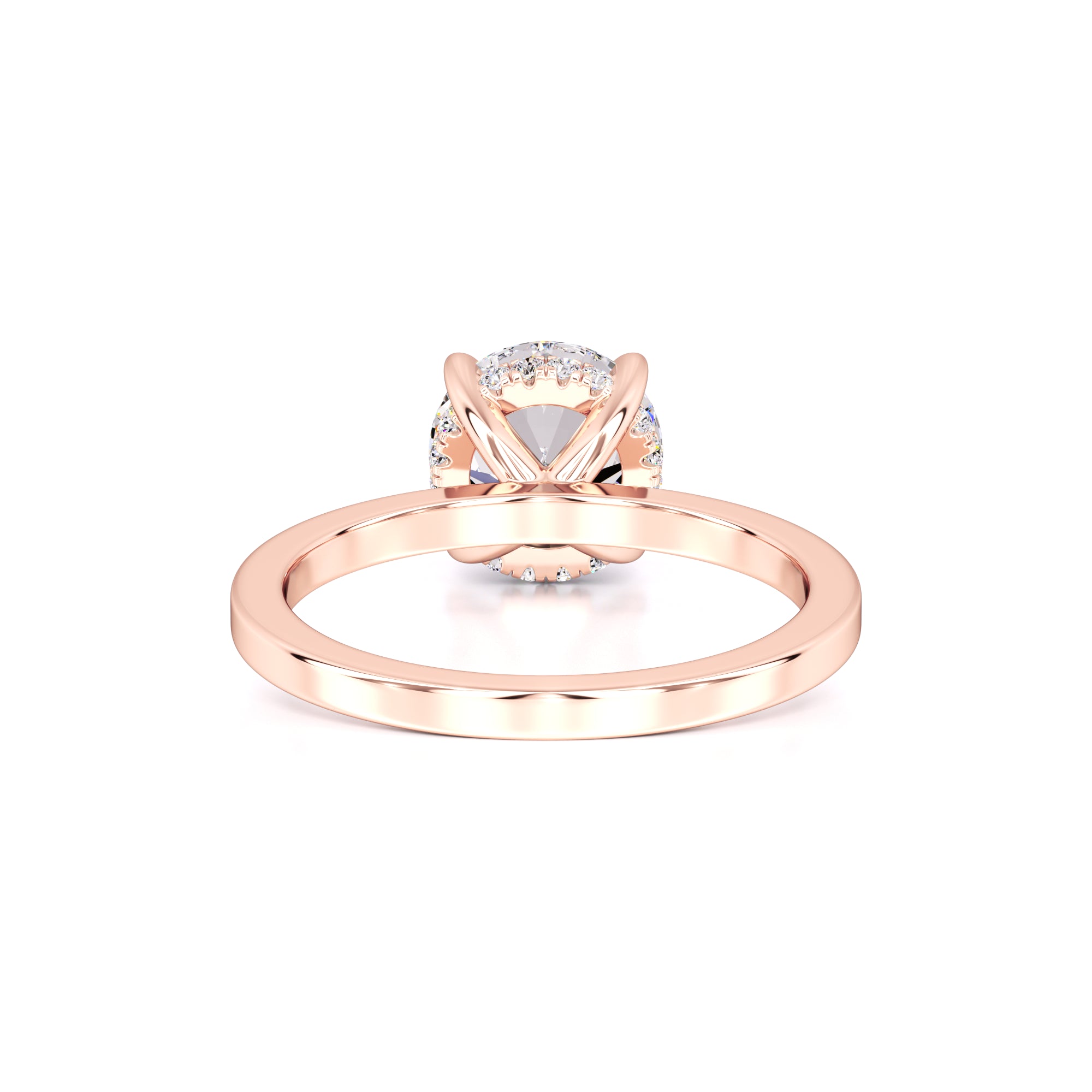 Avery Moissanite & Lab Grown Diamond Ring | Rose Gold | 3