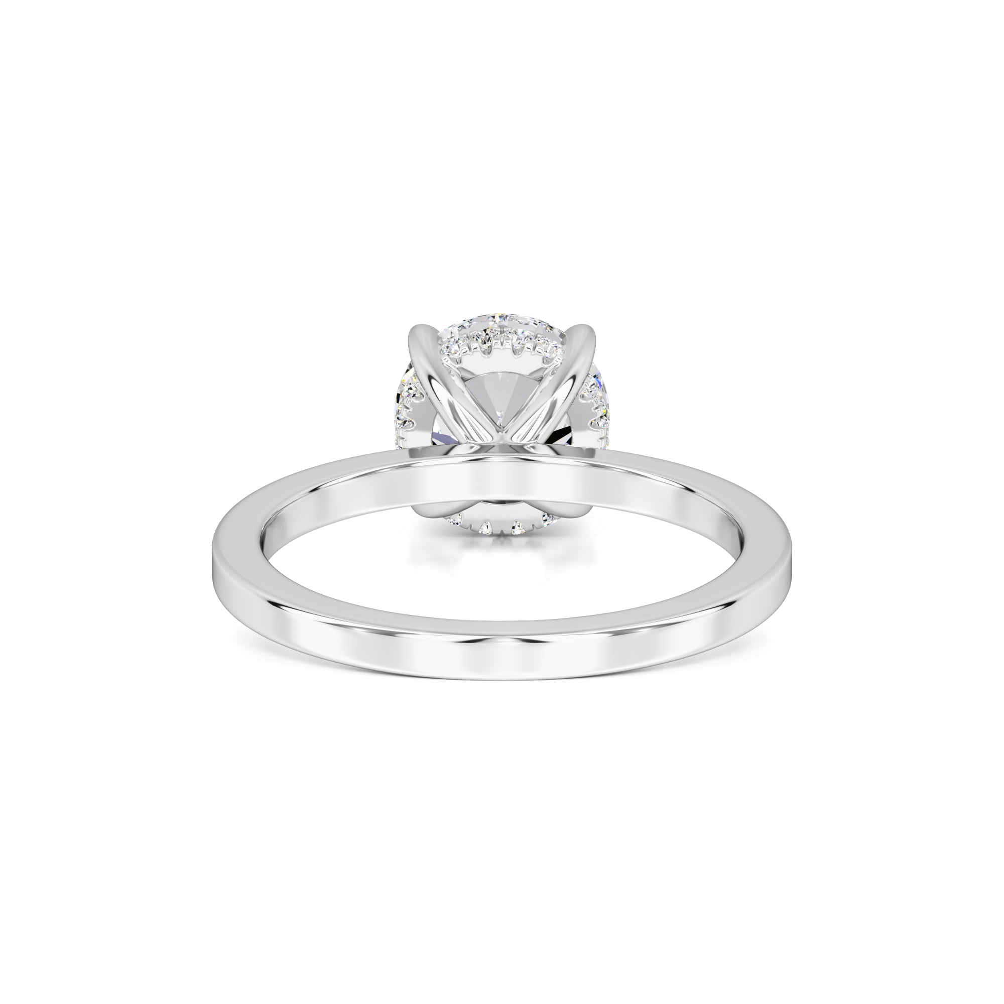 Avery Moissanite & Lab Grown Diamond Ring | White Gold | 3
