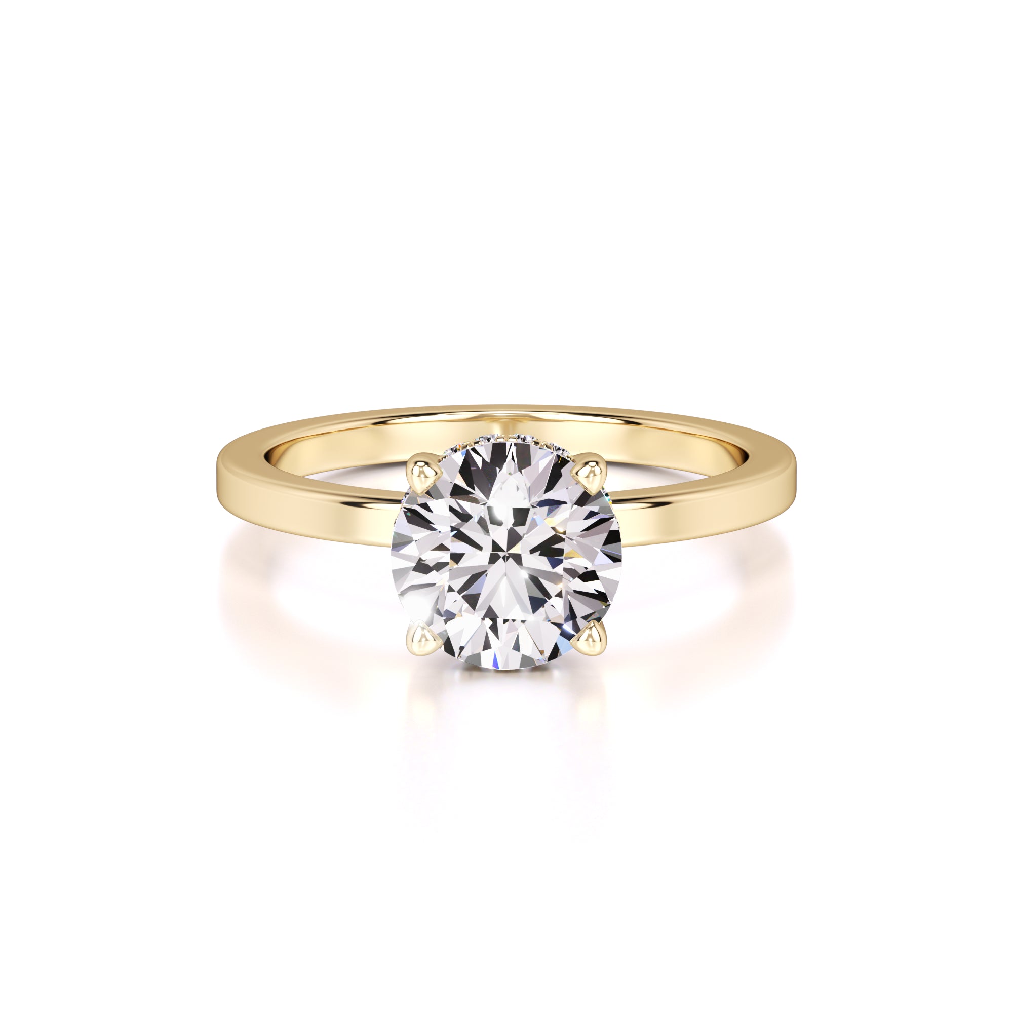 Avery Lab Grown Diamond Ring | Yellow Gold | 1