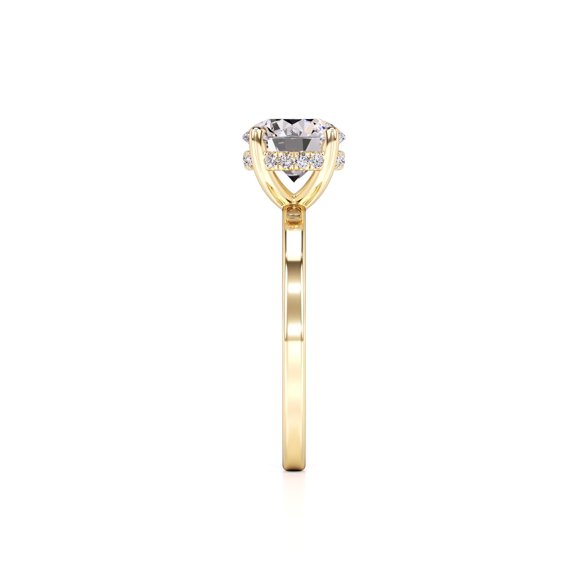Avery Lab Grown Diamond Ring | Yellow Gold | 4