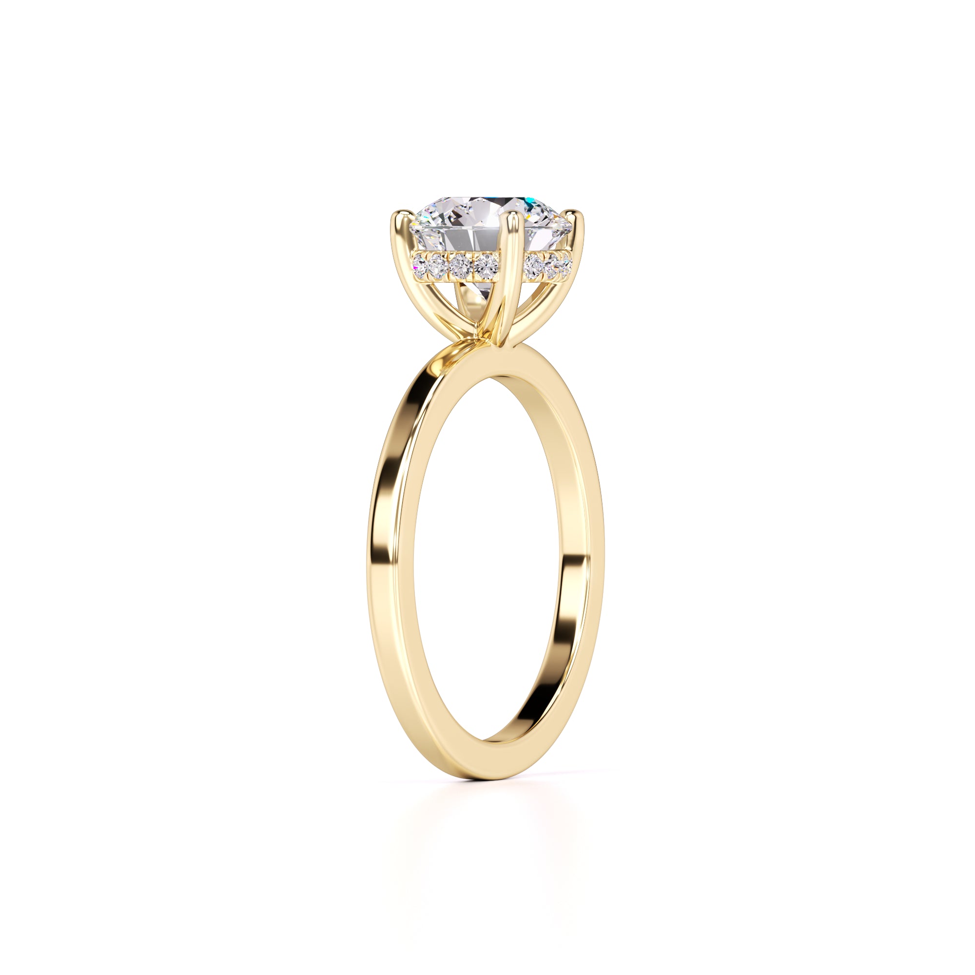 Avery Lab Grown Diamond Ring | Yellow Gold | 3