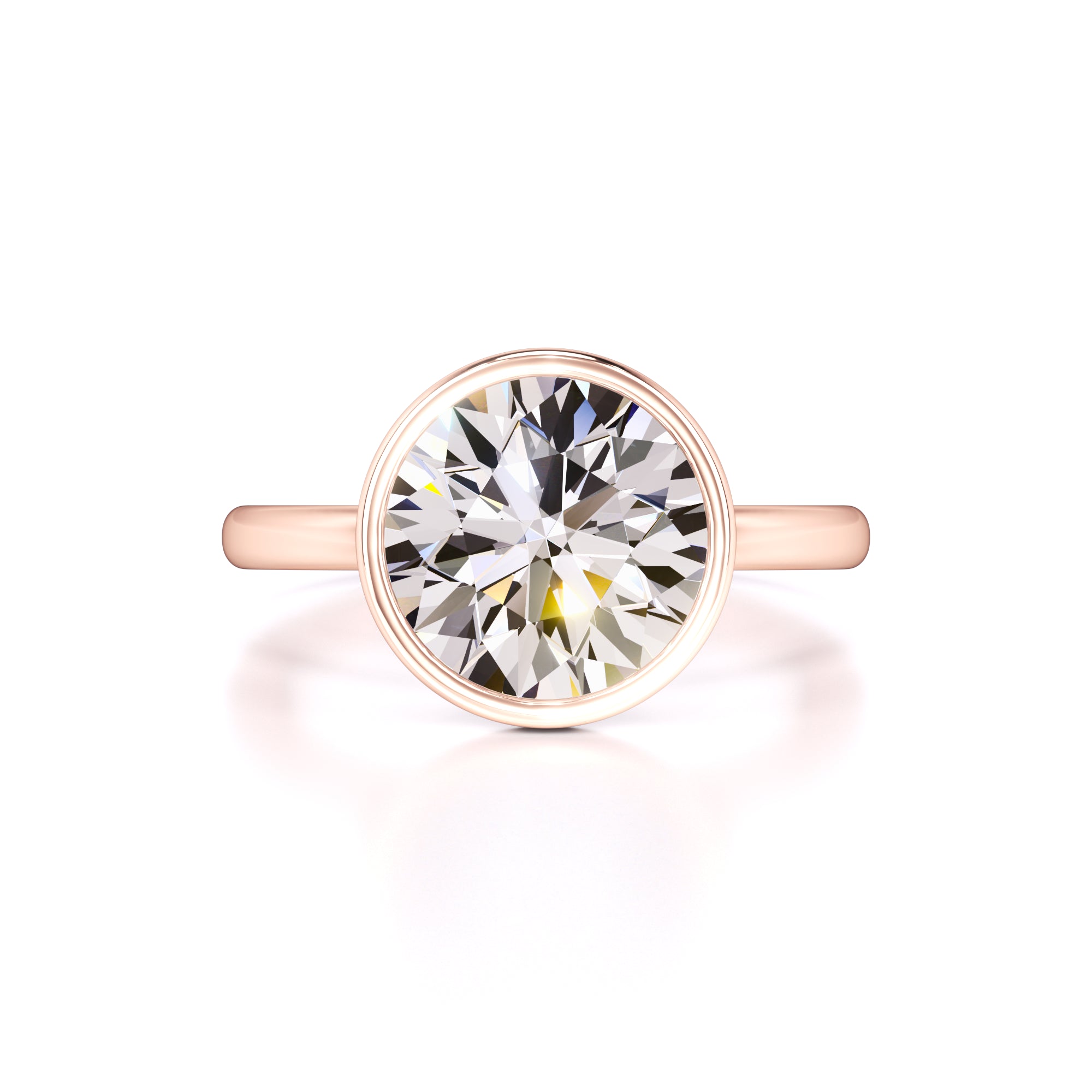 Alana Moissanite & Lab Grown Diamond Ring | Rose Gold | 1