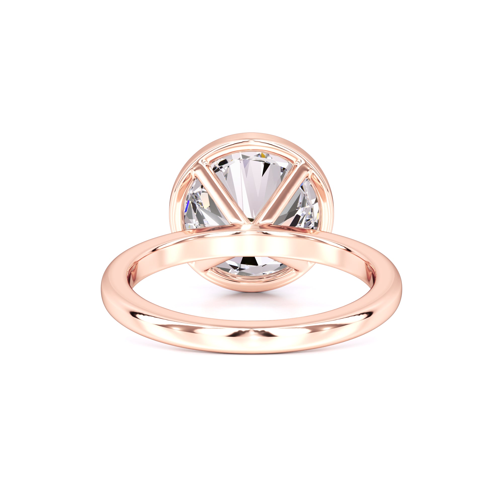 Alana Moissanite & Lab Grown Diamond Ring | Rose Gold | 3