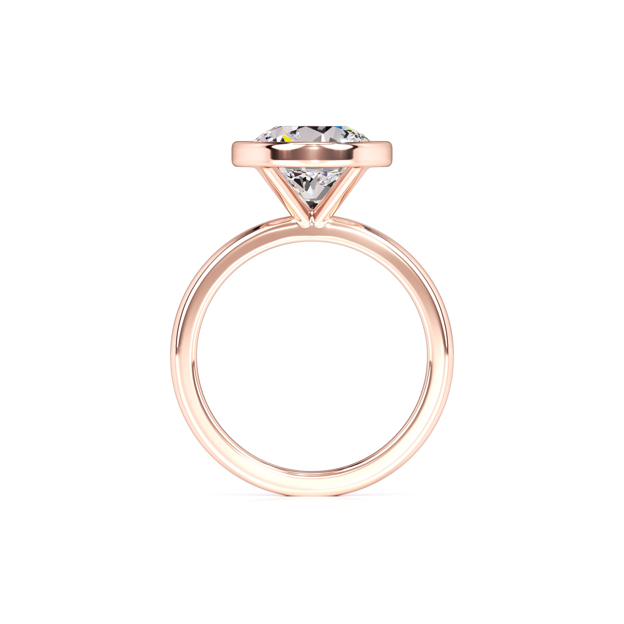Alana Moissanite & Lab Grown Diamond Ring | Rose Gold | 4