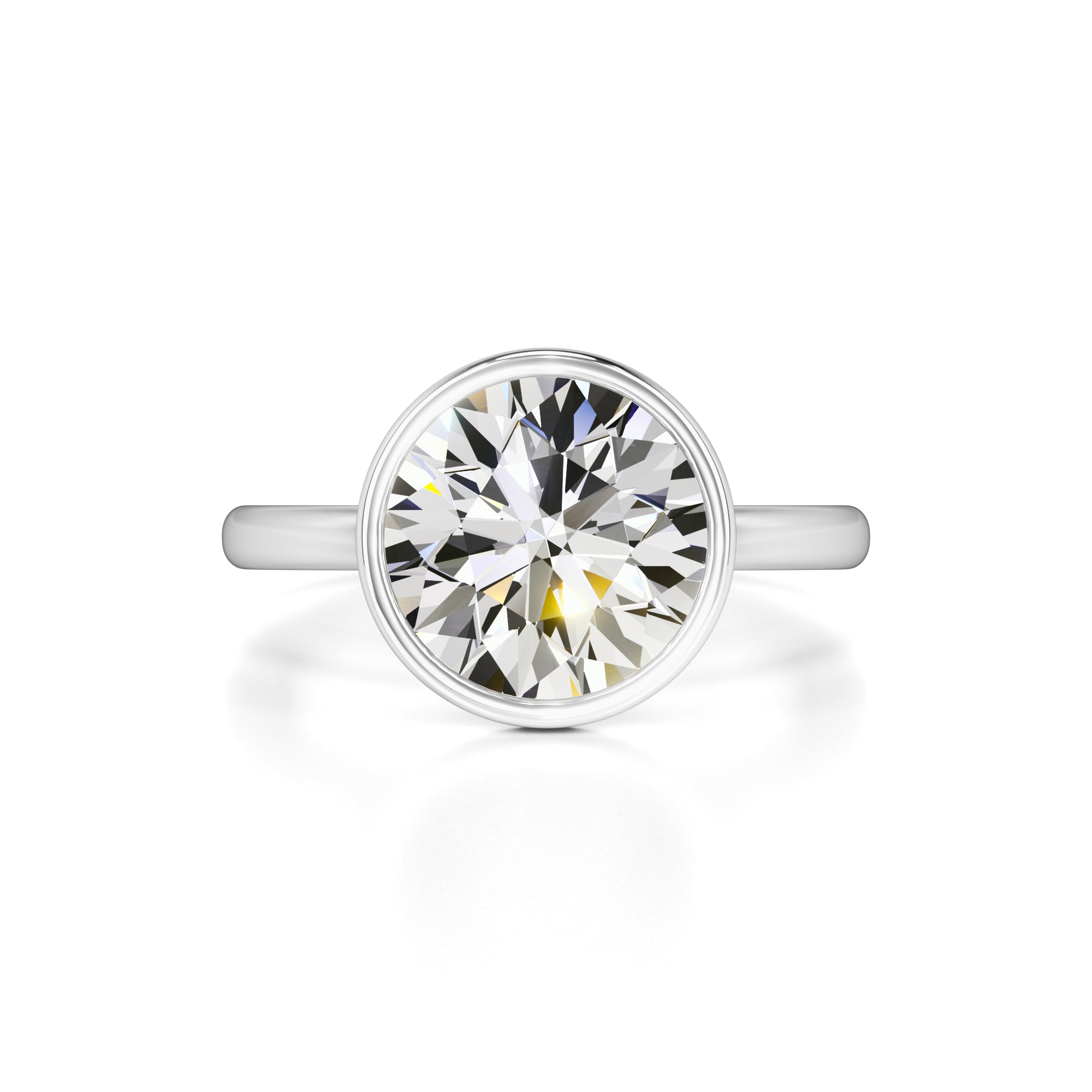Alana Moissanite & Lab Grown Diamond Ring | White Gold | 1