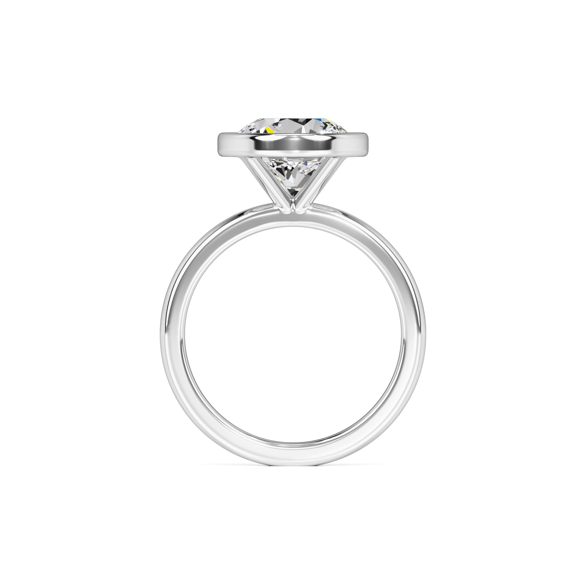 Alana Moissanite & Lab Grown Diamond Ring | White Gold | 4