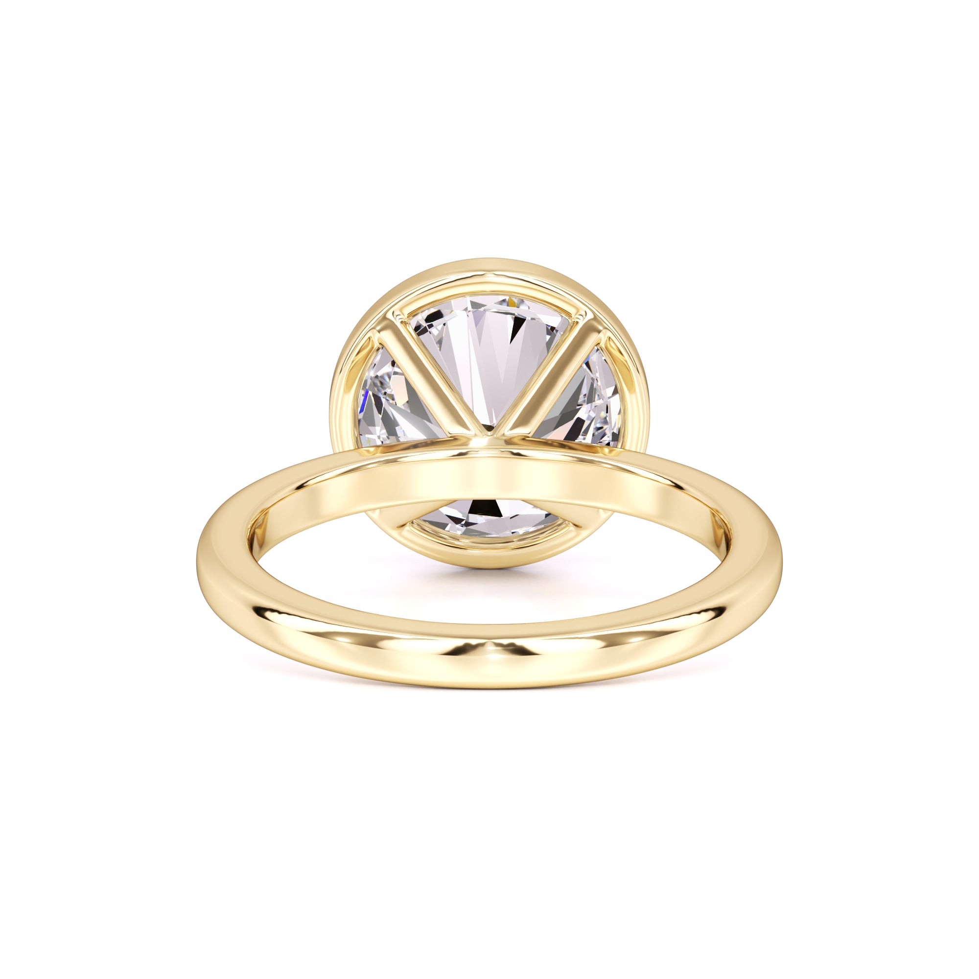 Alana Moissanite & Lab Grown Diamond Ring | Yellow Gold | 3