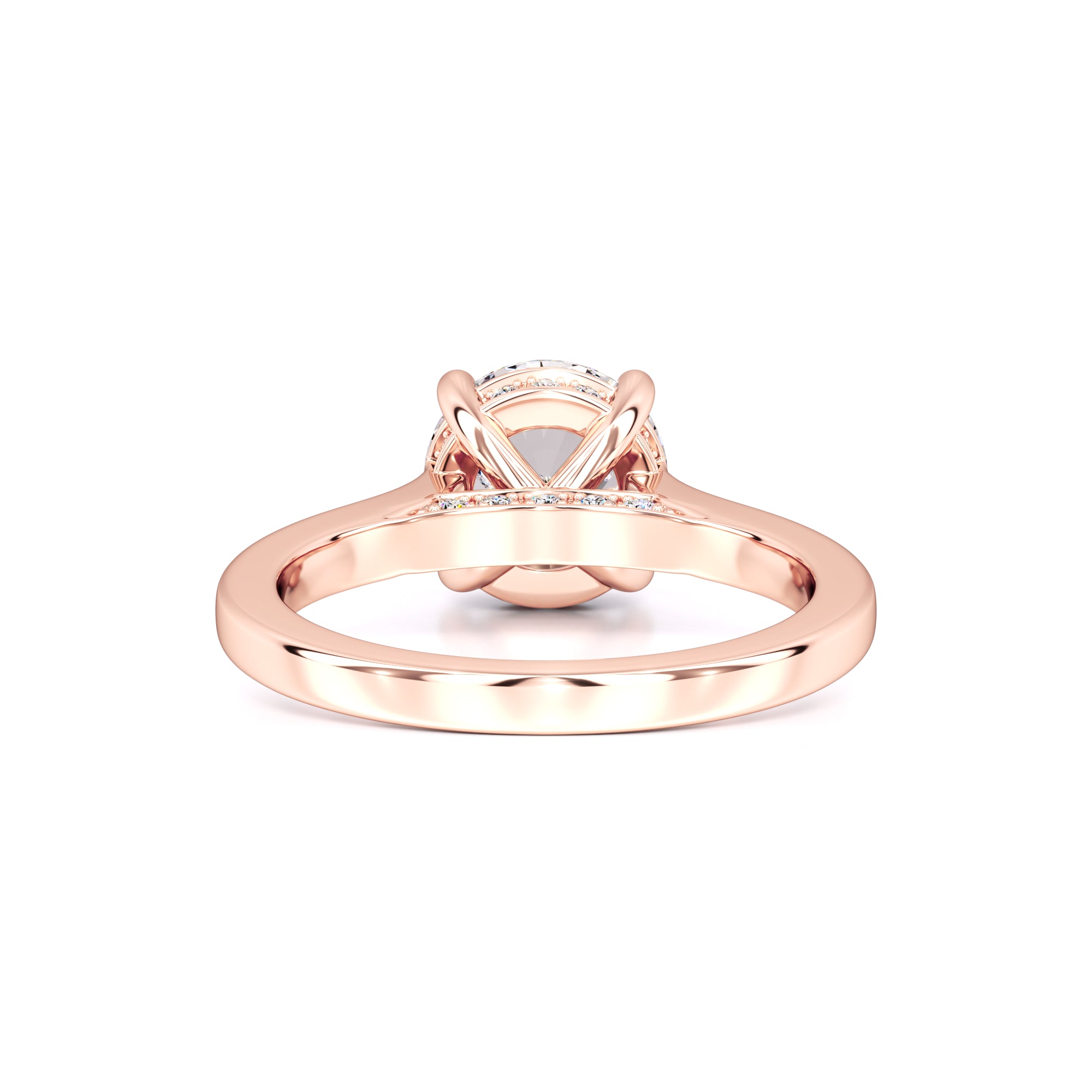 Madison Moissanite & Lab Grown Diamond Ring | Rose Gold | 3