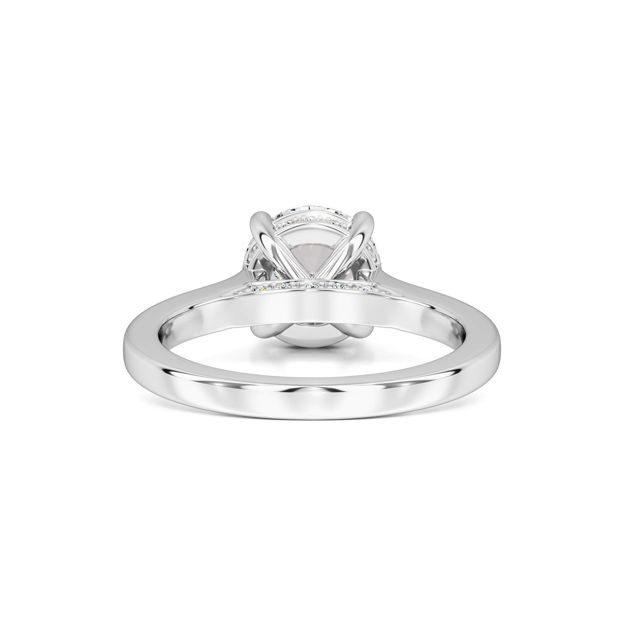 Madison Moissanite & Lab Grown Diamond Ring | White Gold | 3