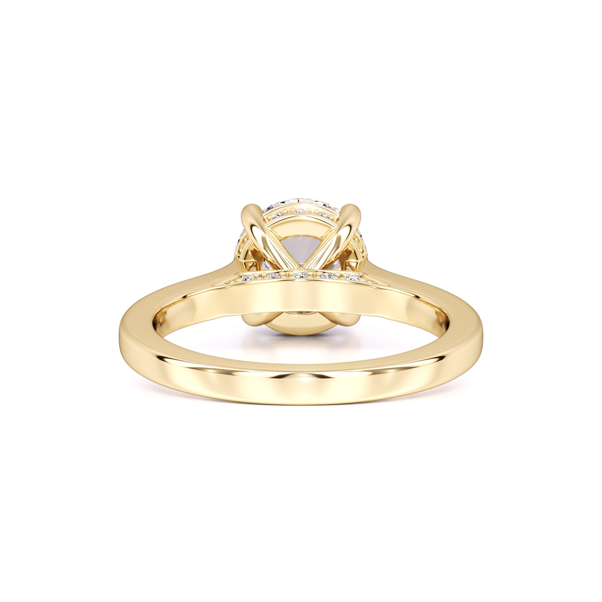 Madison Moissanite & Lab Grown Diamond Ring | Yellow Gold | 3