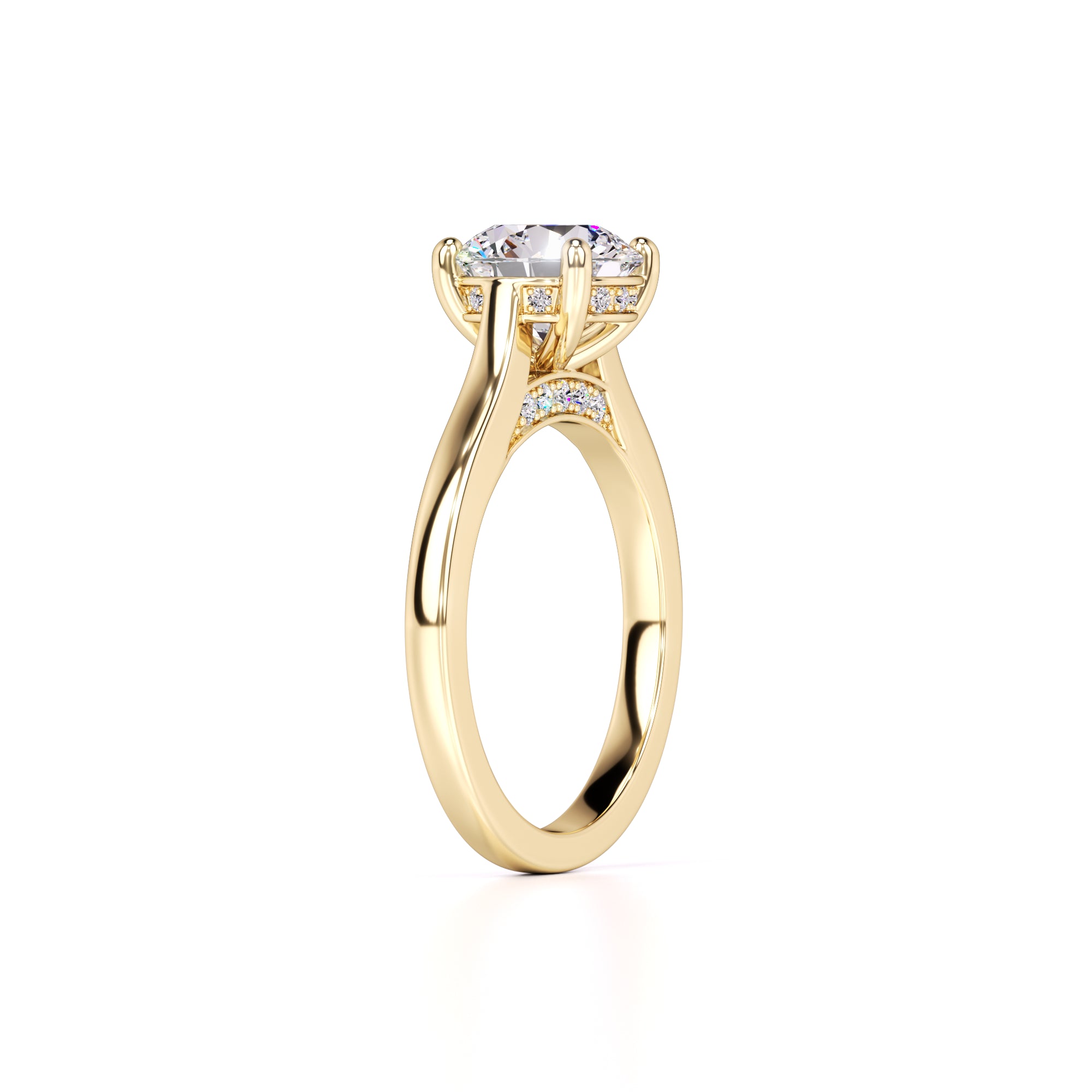 Madison Lab Grown Diamond Ring | Yellow Gold | 3