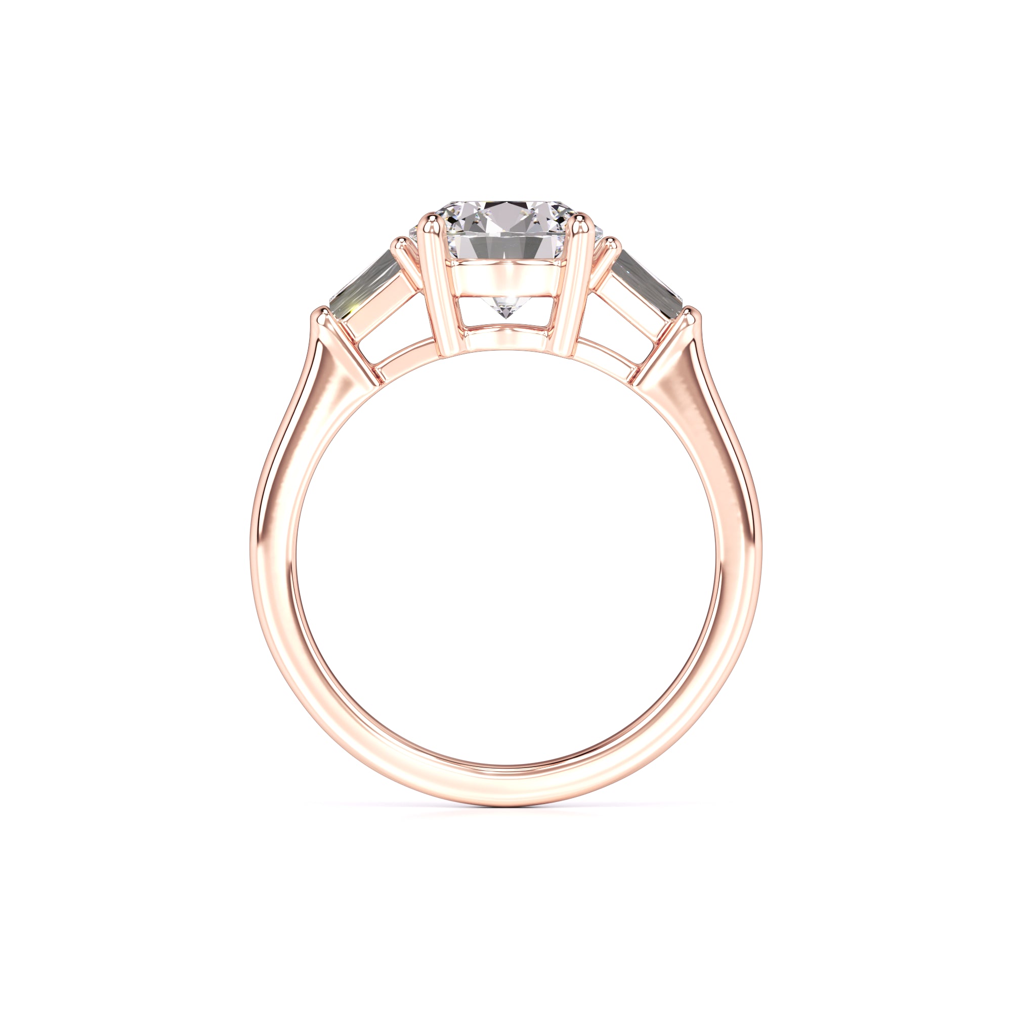 Elysia Moissanite & Lab Grown Diamond Ring | Rose Gold | 4