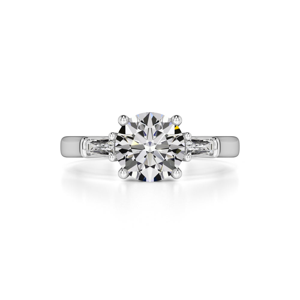 Elysia Moissanite & Lab Grown Diamond Ring | White Gold | 1