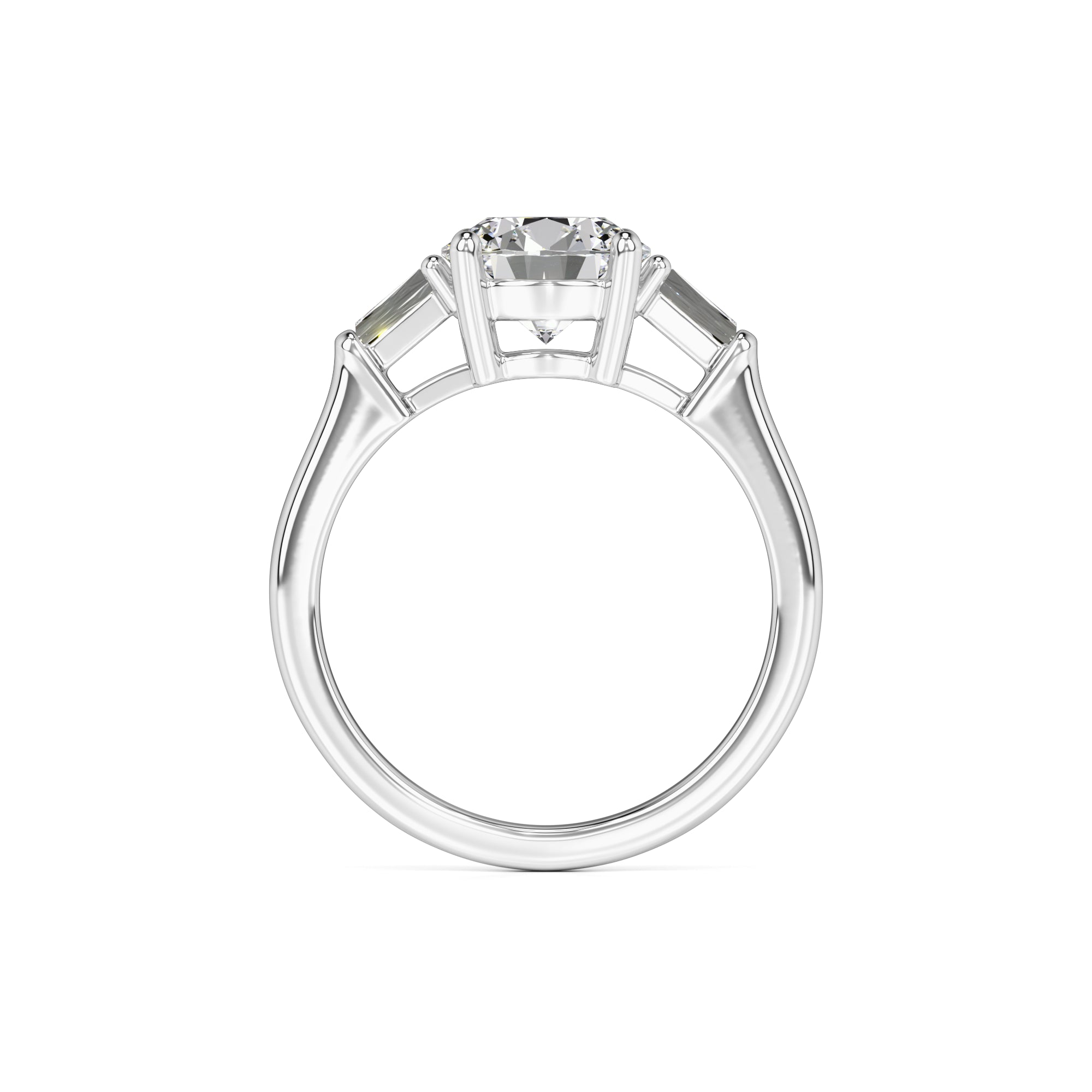 Elysia Moissanite & Lab Grown Diamond Ring | White Gold | 4
