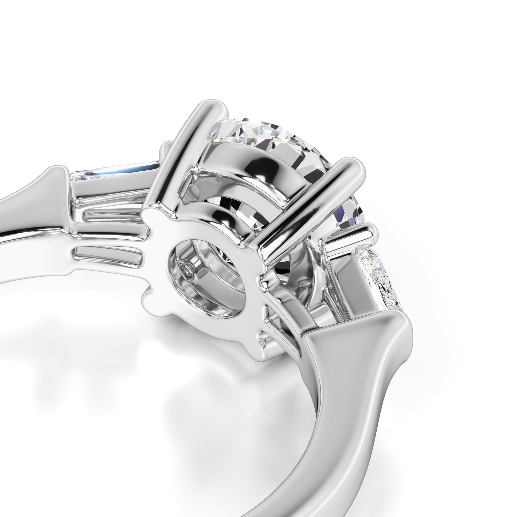 Elysia Moissanite & Lab Grown Diamond Ring | White Gold | 2