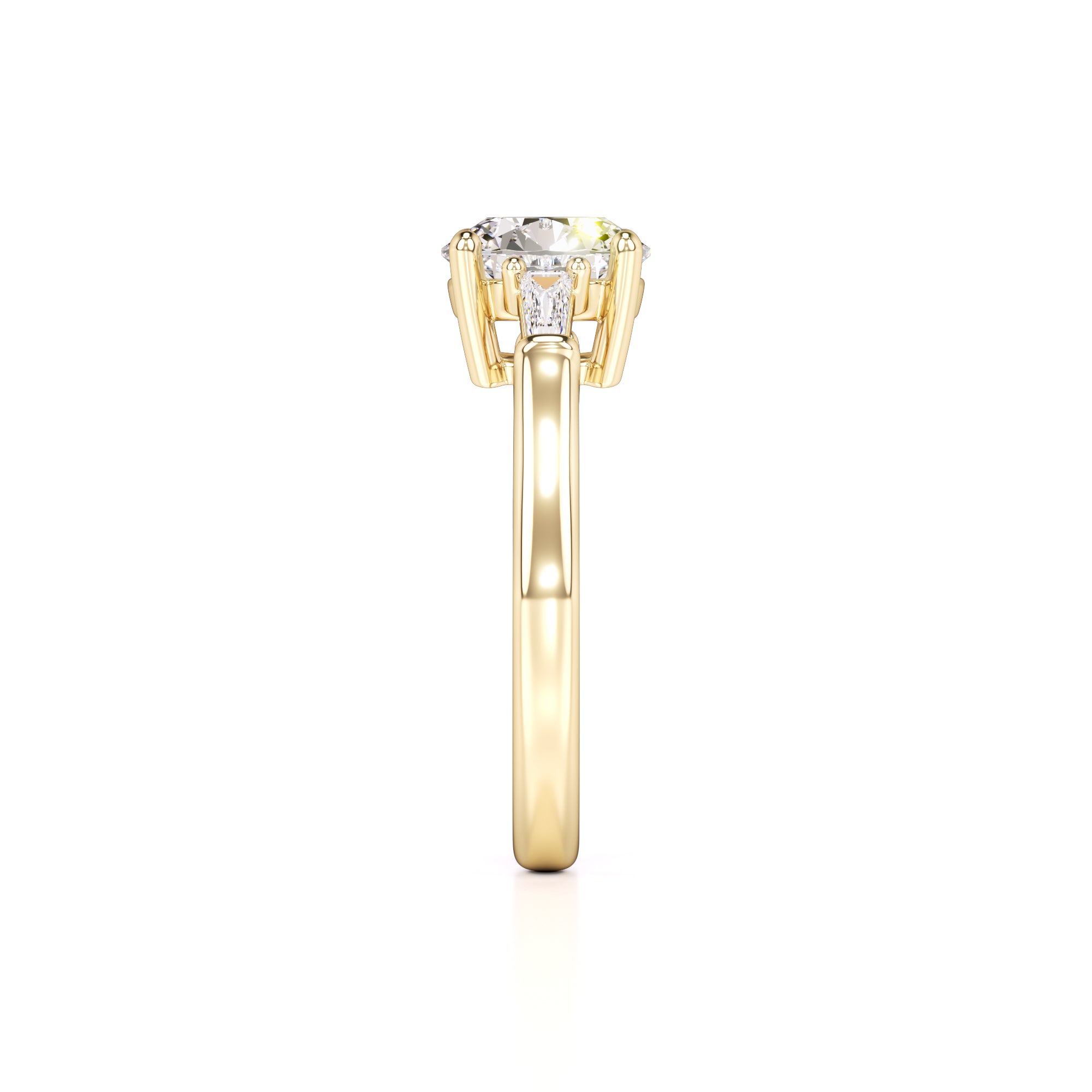 Elysia Lab Grown Diamond Ring | Yellow Gold | 4