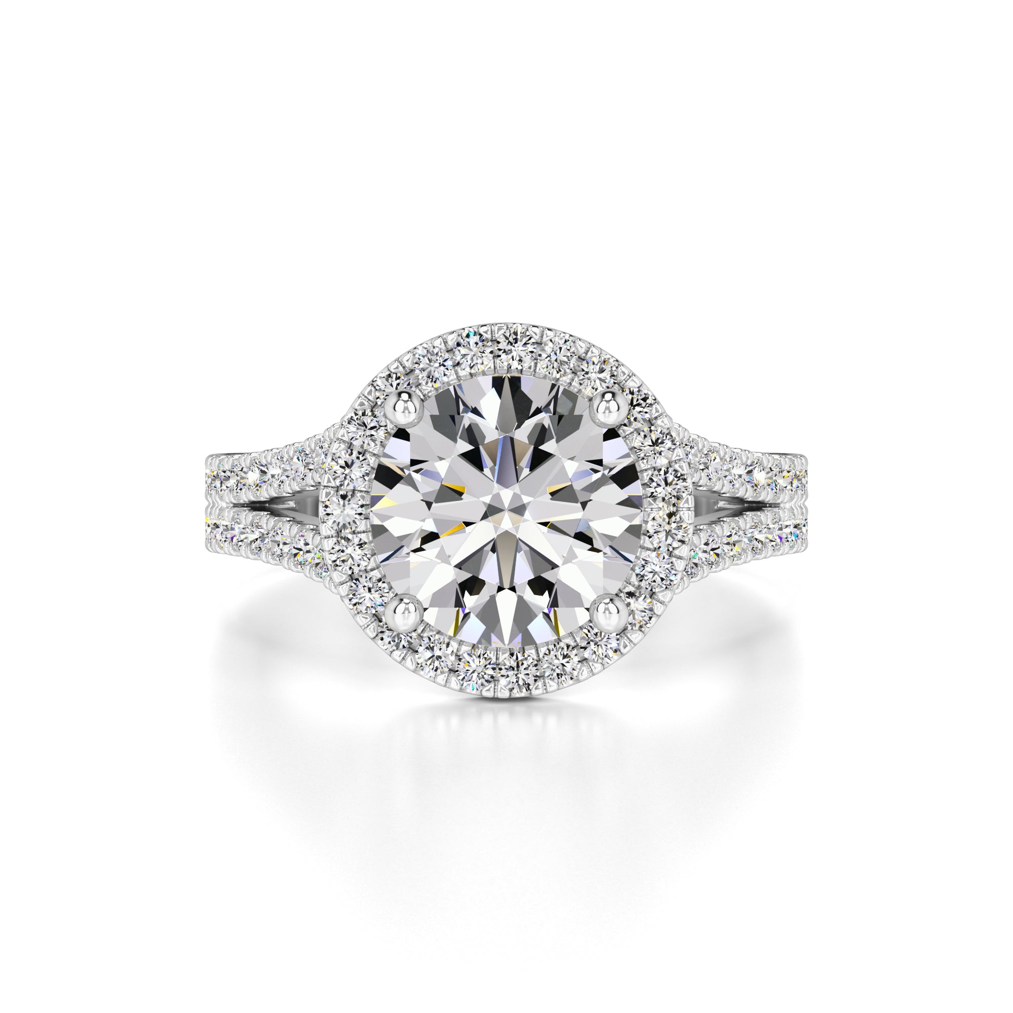 Isabella Moissanite & Lab Grown Diamond Ring | White Gold | 1