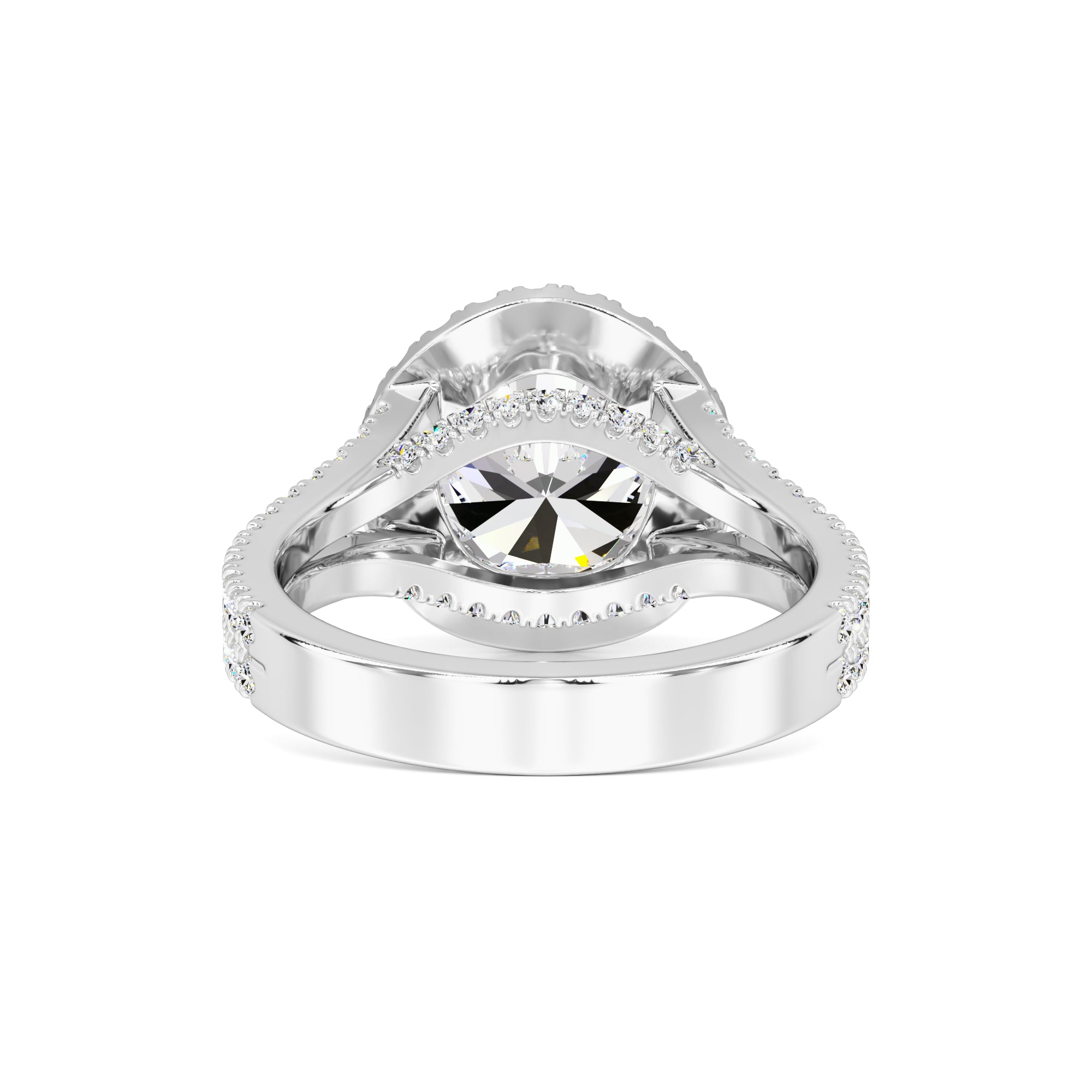 Isabella Moissanite & Lab Grown Diamond Ring | White Gold | 3