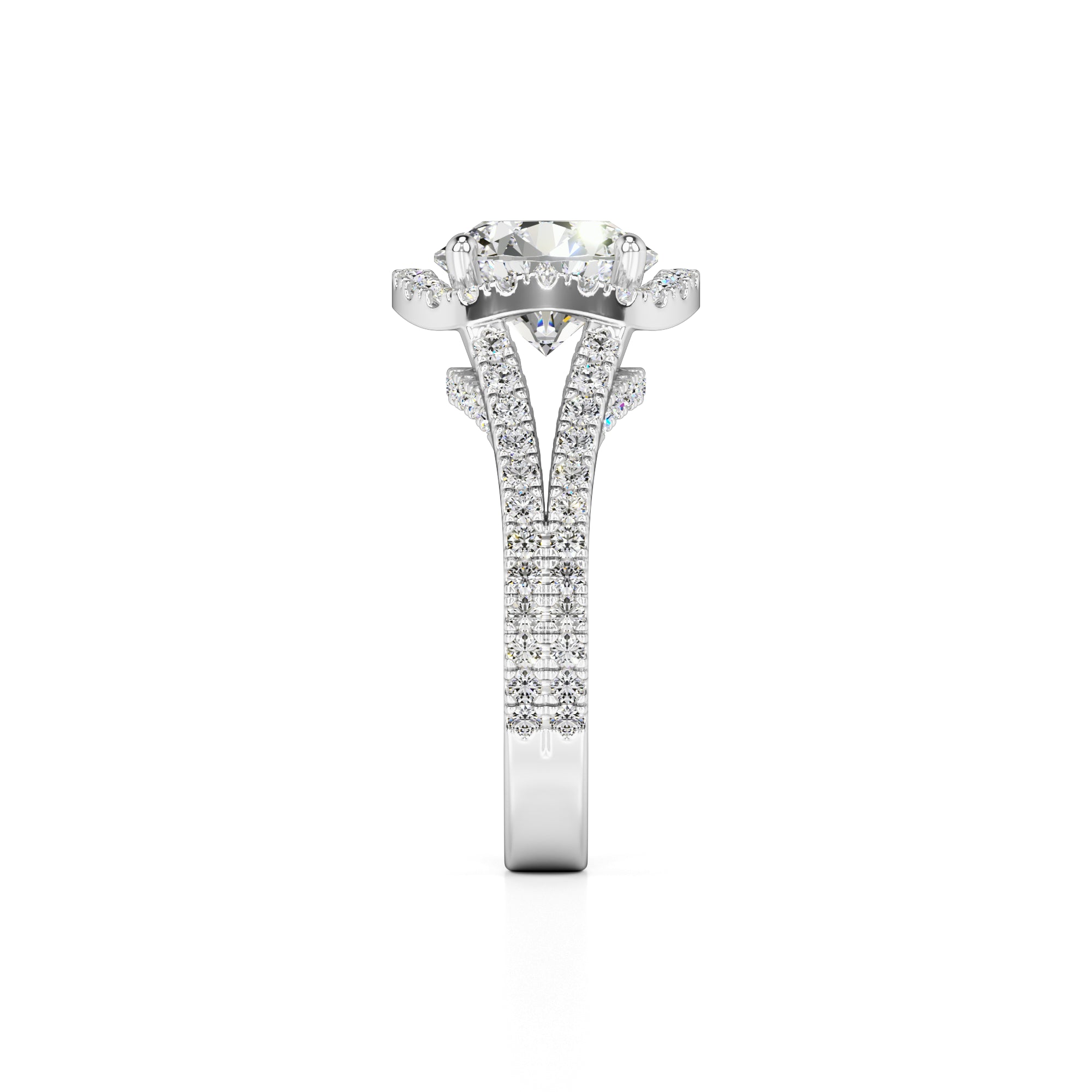 Isabella Lab Grown Diamond Ring | White Gold | 4