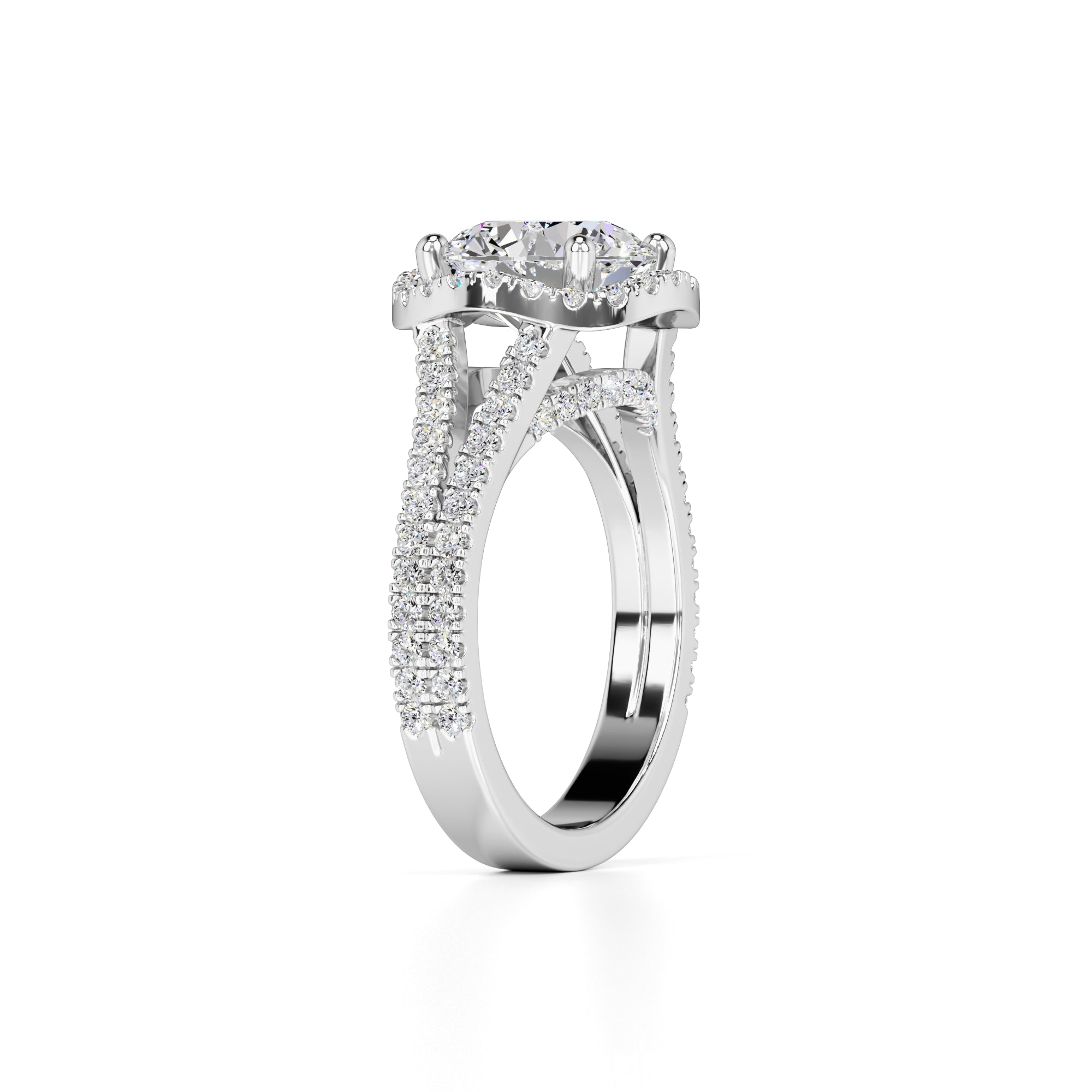 Isabella Lab Grown Diamond Ring | White Gold | 3